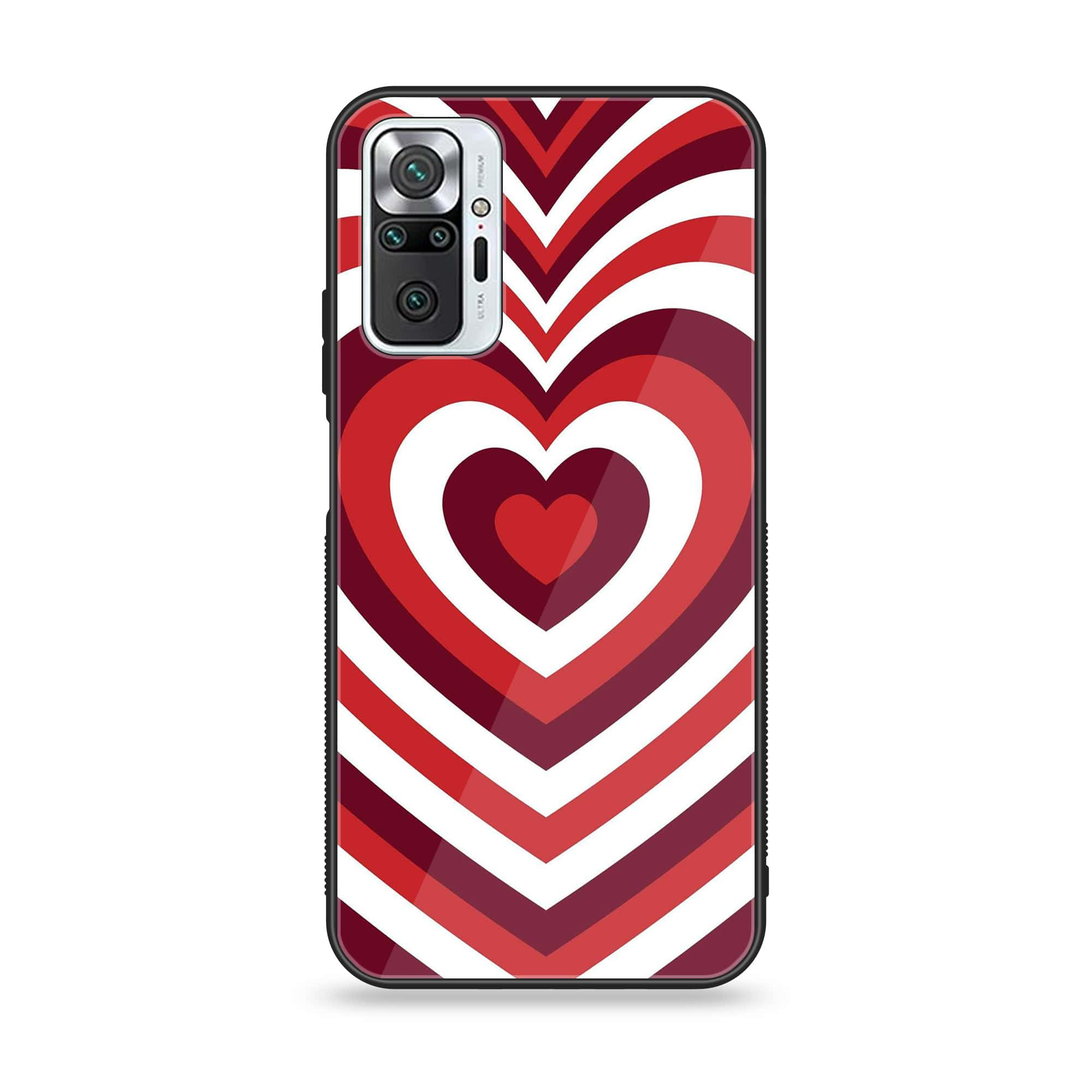 Xiaomi Redmi Note 10 Pro - Heart Beat Series - Premium Printed Glass soft Bumper shock Proof Case