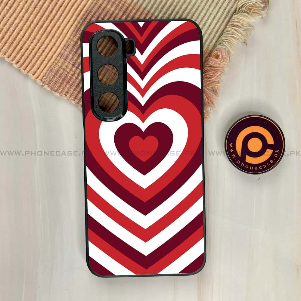 Infinix Hot 60i - Heart Beat Series - Premium Metal Printed soft Bumper shock Proof Case