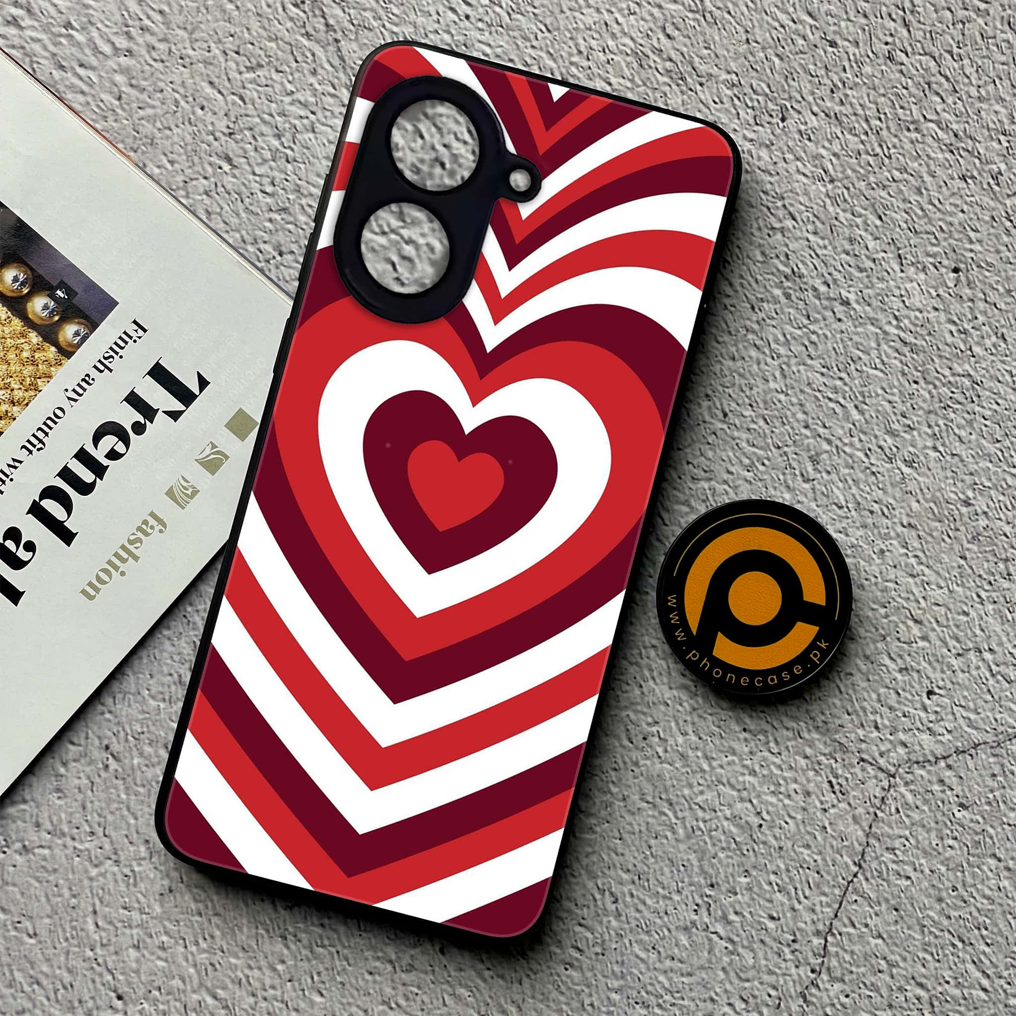 Xiaomi Redmi A5 - Heart Beat Series - Premium Metal Printed soft Bumper shock Proof Case