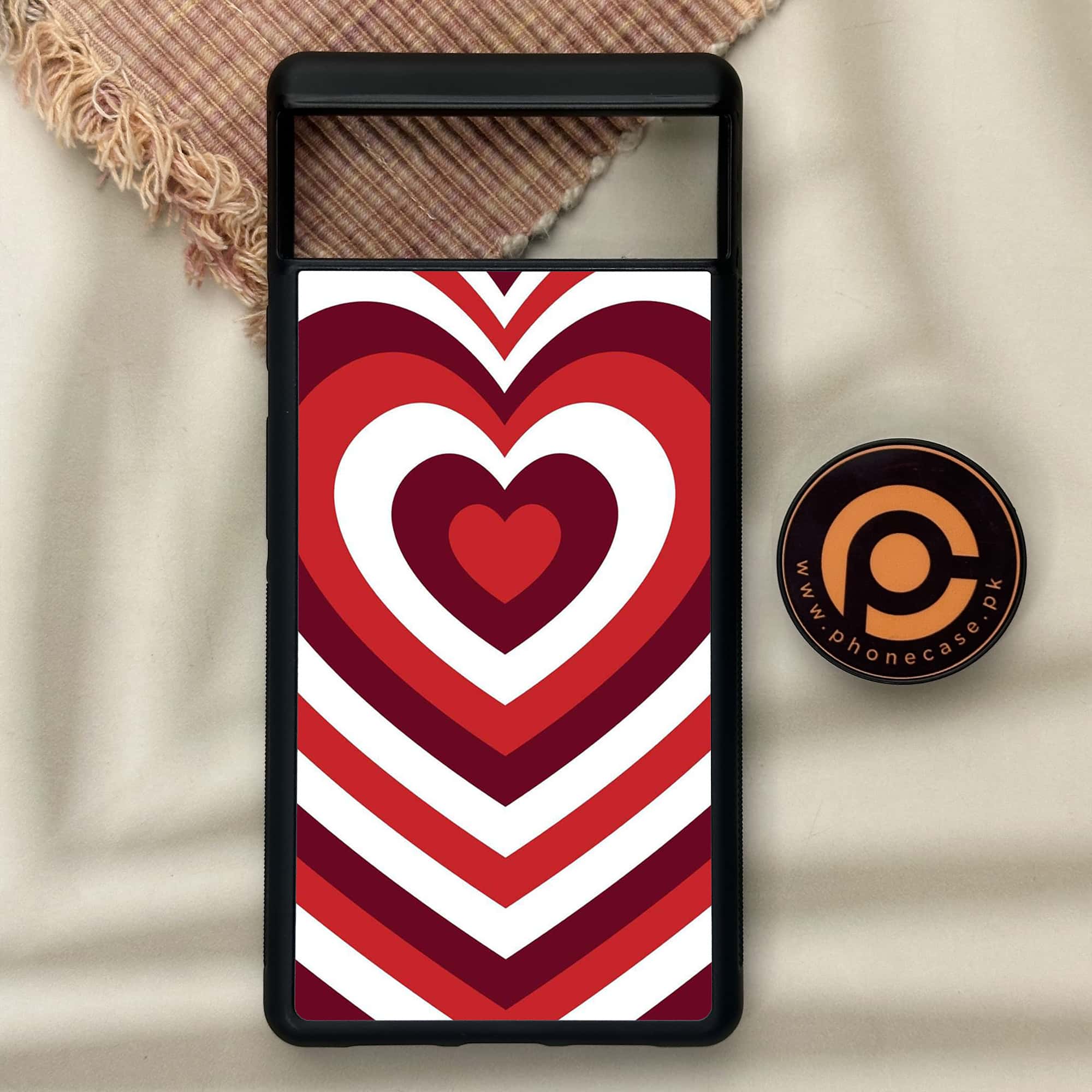 Google Pixel 6 - Heart Beat Series - Premium Metal Printed soft Bumper Shock Proof Case