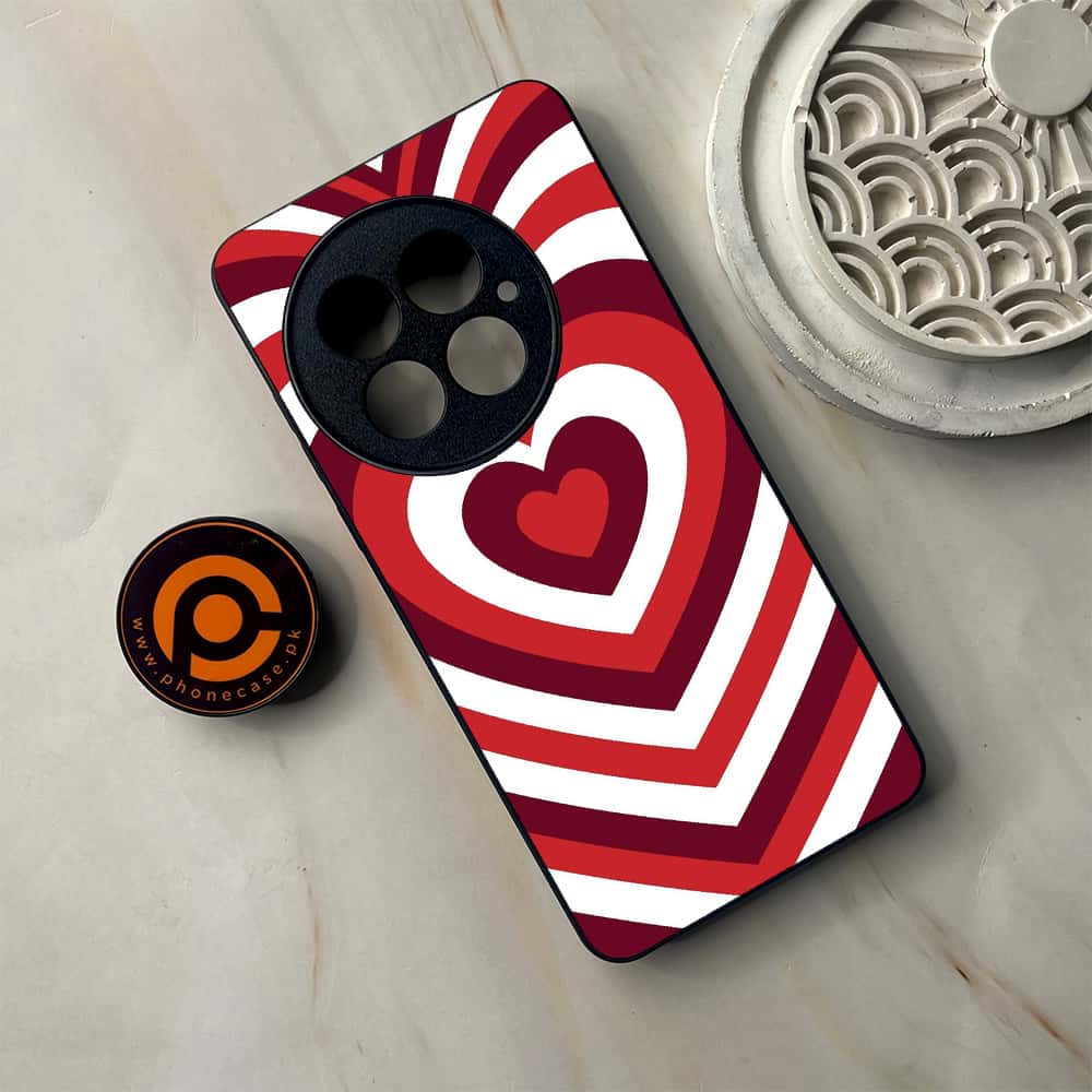 OnePlus 13 - Heart Beat Series - Premium Metal Printed soft Bumper shock Proof Case