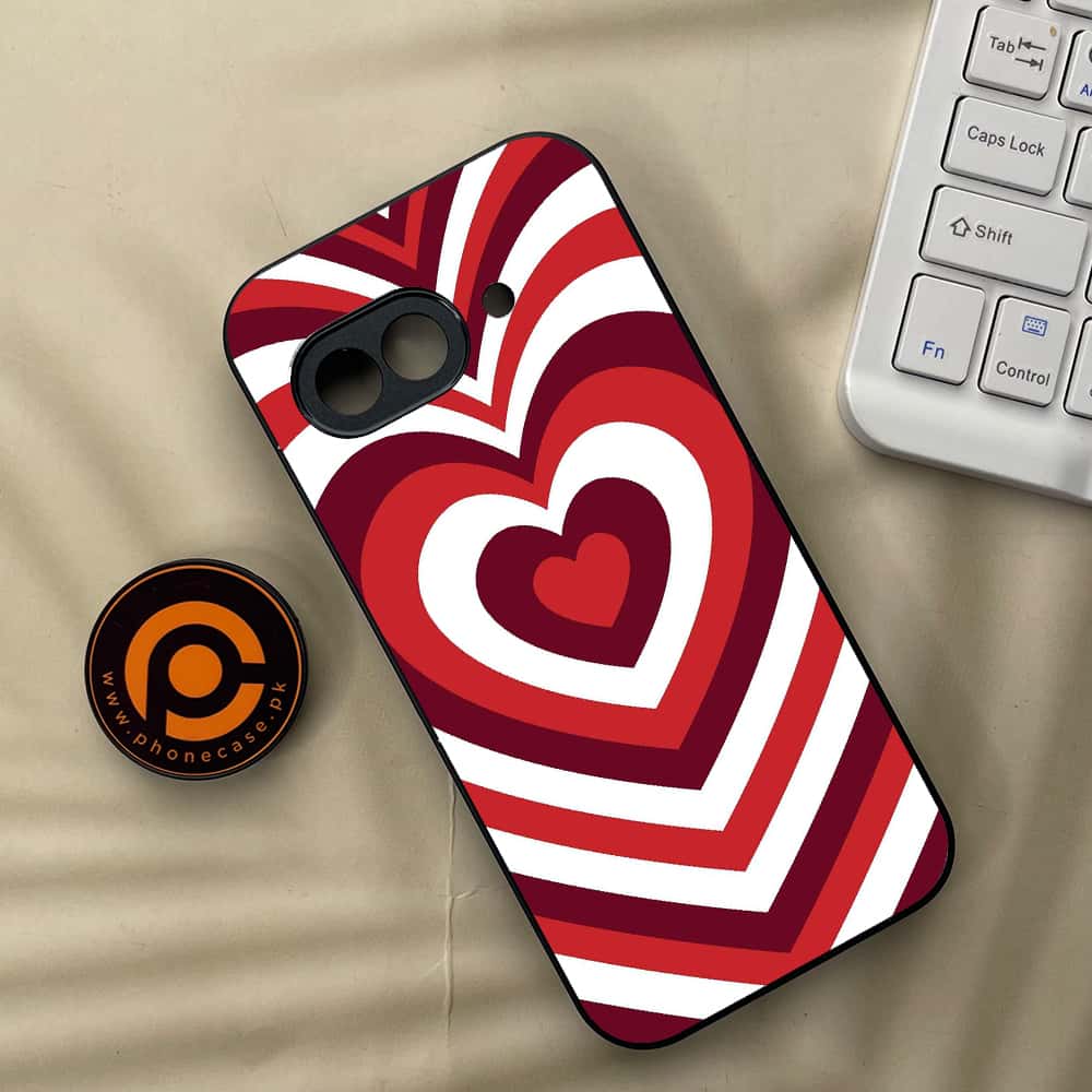 Google Pixel 9a - Heart Beat Series - Premium Metal Printed soft Bumper Shock Proof Case