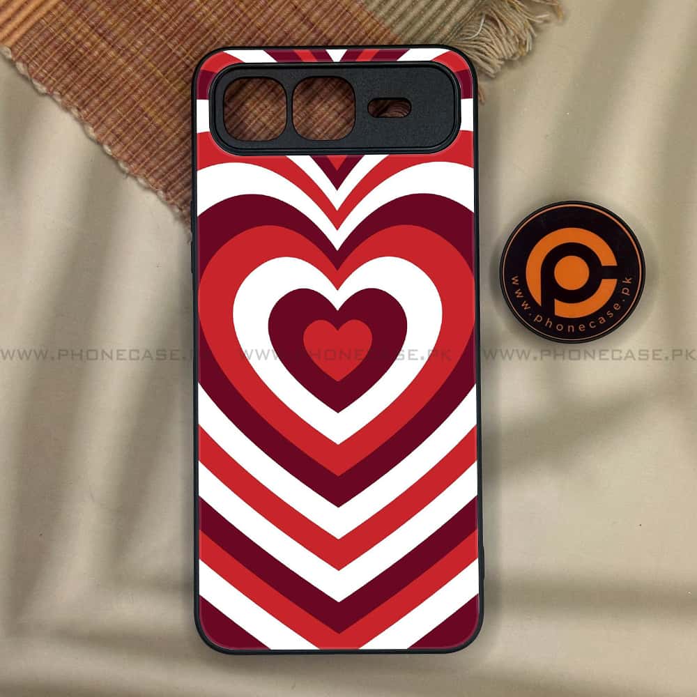 Infinix Smart 10 Plus - Heart Beat Series - Premium Metal Printed soft Bumper shock Proof Case