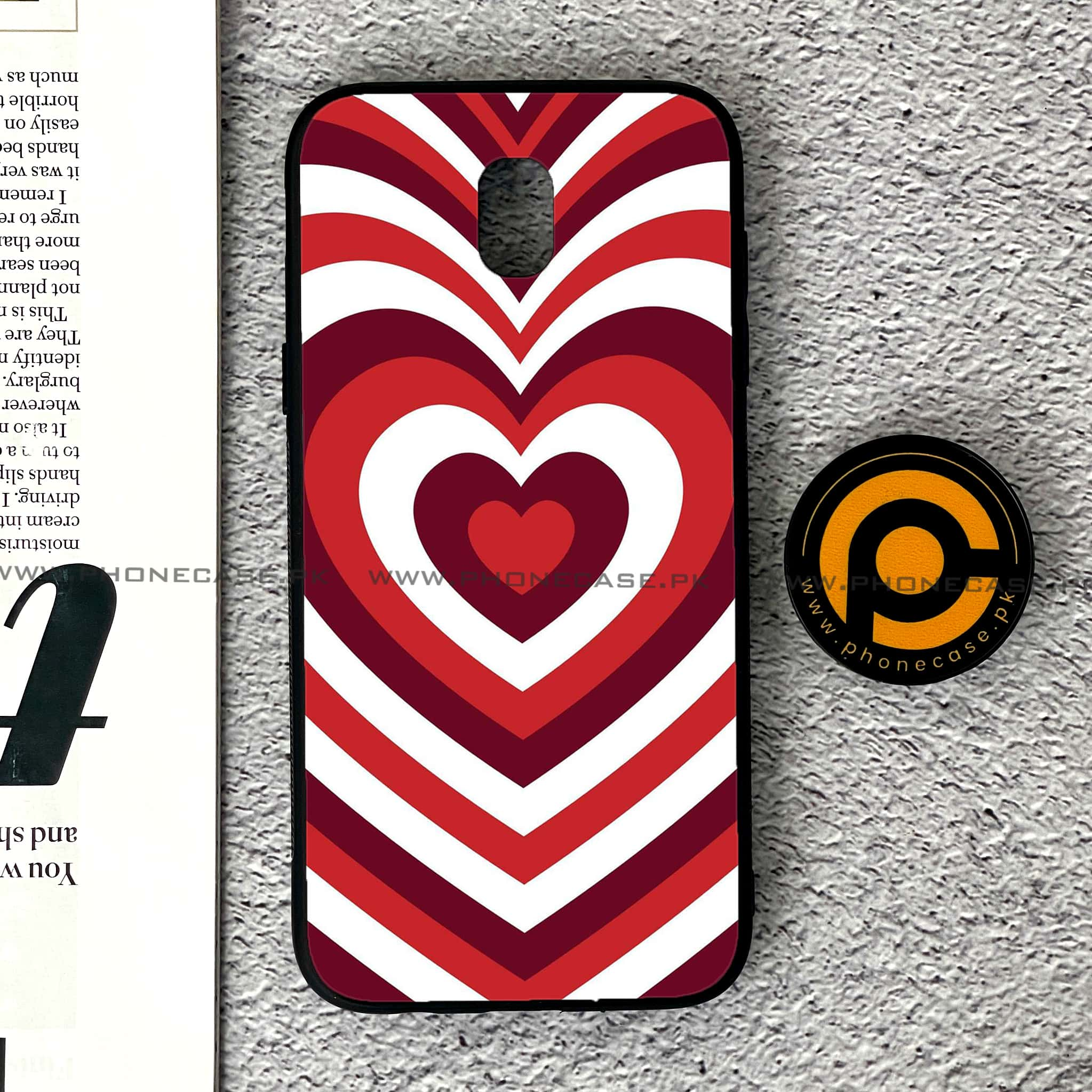 Samsung Galaxy J5 Pro 2017 - Heart Beat Series - Premium Printed Metal soft Bumper shock Proof Case