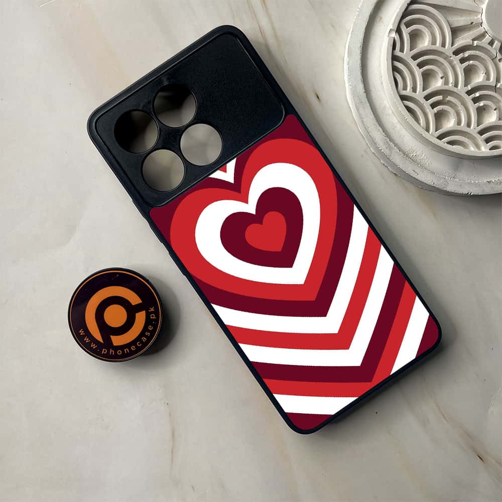 Xiaomi Poco F6 Pro - Heart Beat Series - Premium Metal Printed soft Bumper shock Proof Case