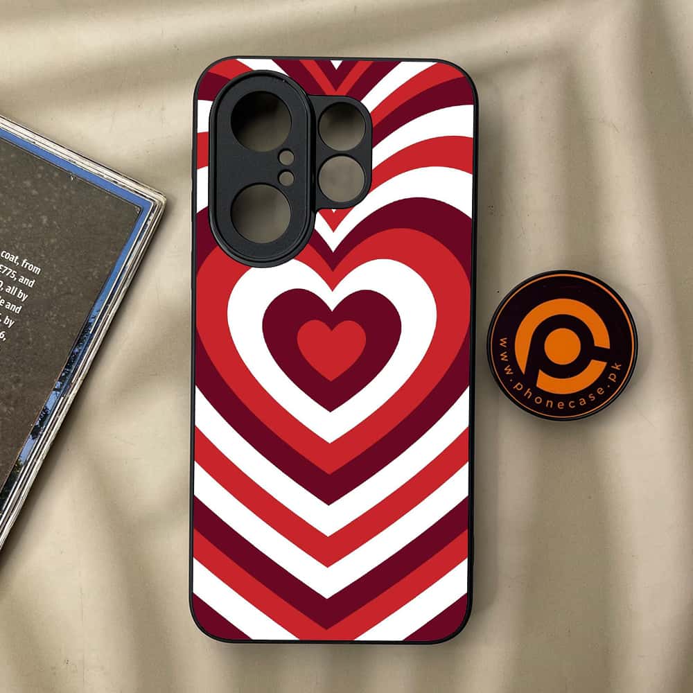 Vivo X200 FE - Heart Beat Series - Premium Metal Printed soft Bumper Shock Proof Case