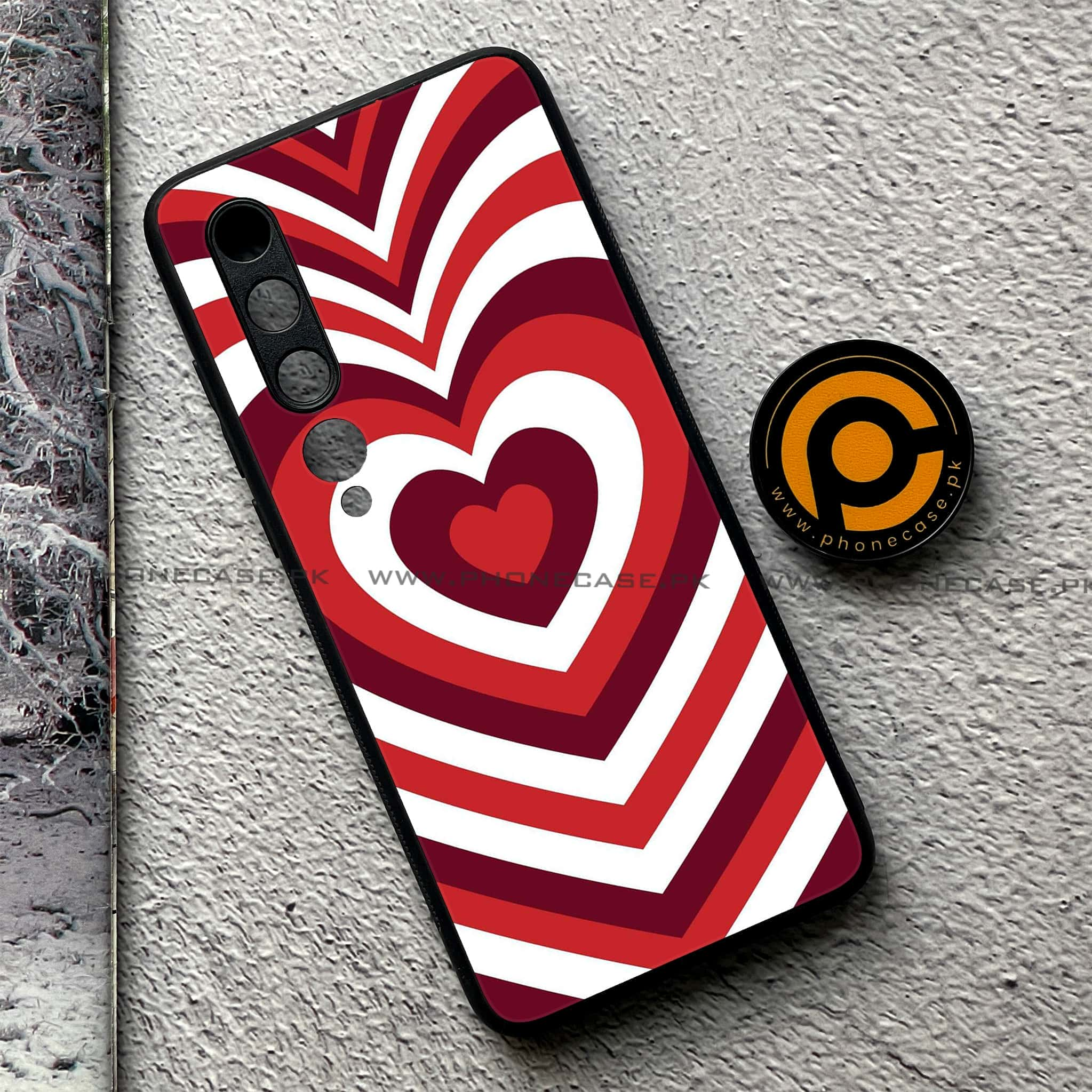 Xiaomi Mi 10 - Heart Beat Series - Premium Printed Glass soft Bumper shock Proof Case