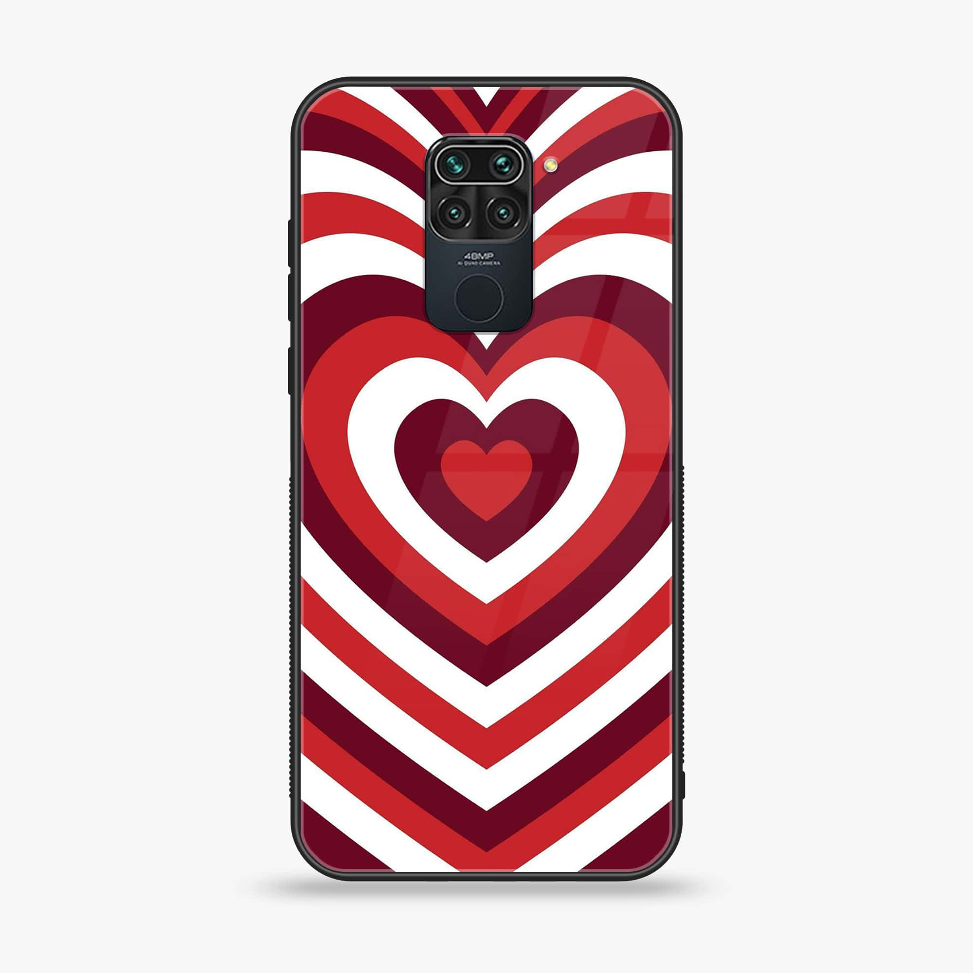 Xiaomi Redmi 10X - Heart Beat Series -  Premium Printed Metal soft Bumper shock Proof Case