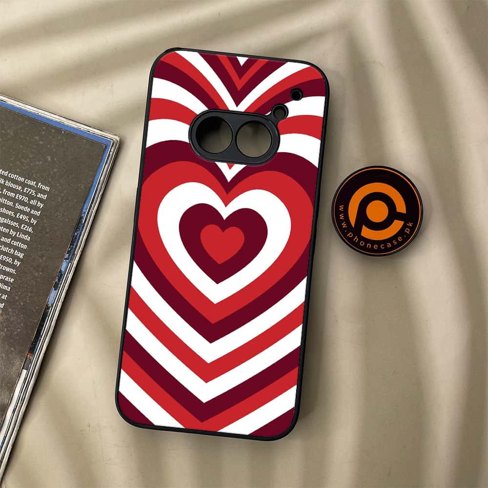 Nothing Phone (2a) - Heart Beat Series - Premium Metal Printed soft Bumper Shock Proof Case