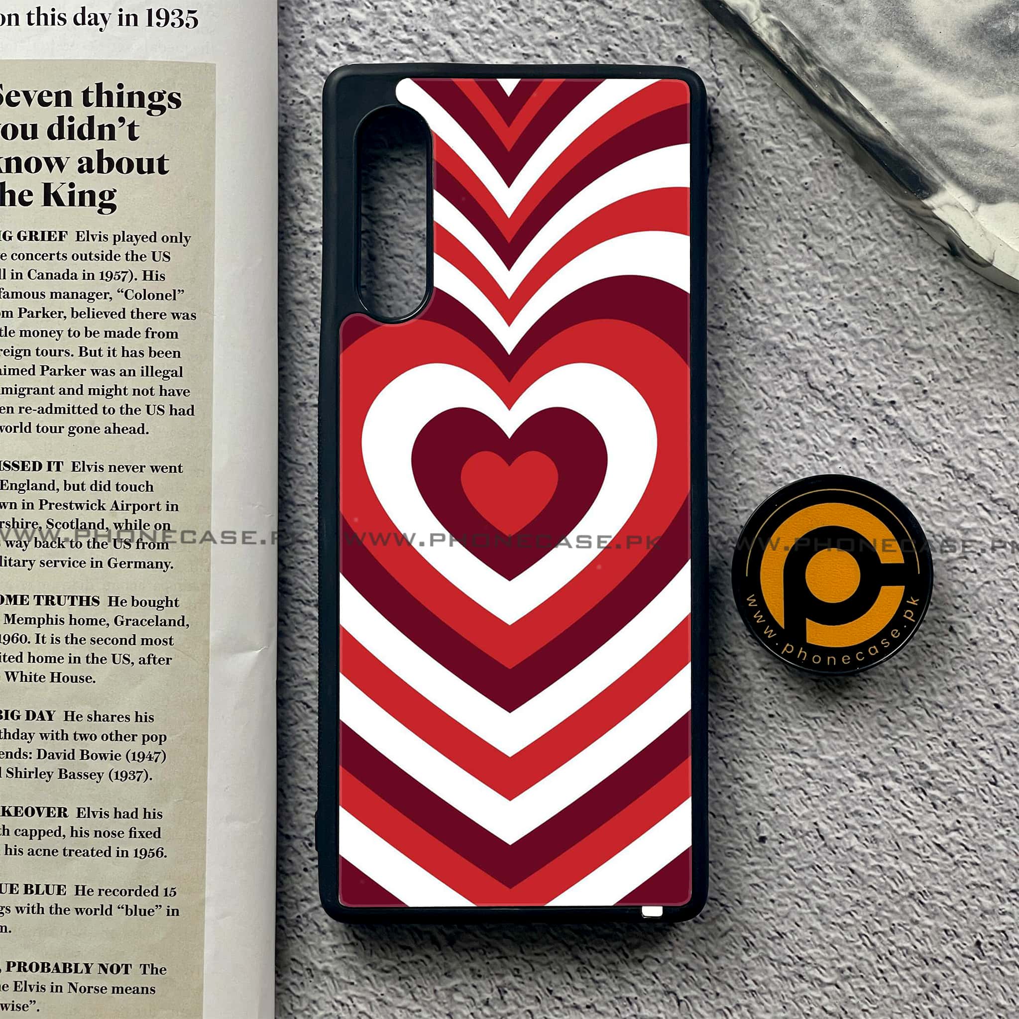 LG Velvet - Heart Beat Series - Premium Printed Glass soft Bumper shock Proof Case