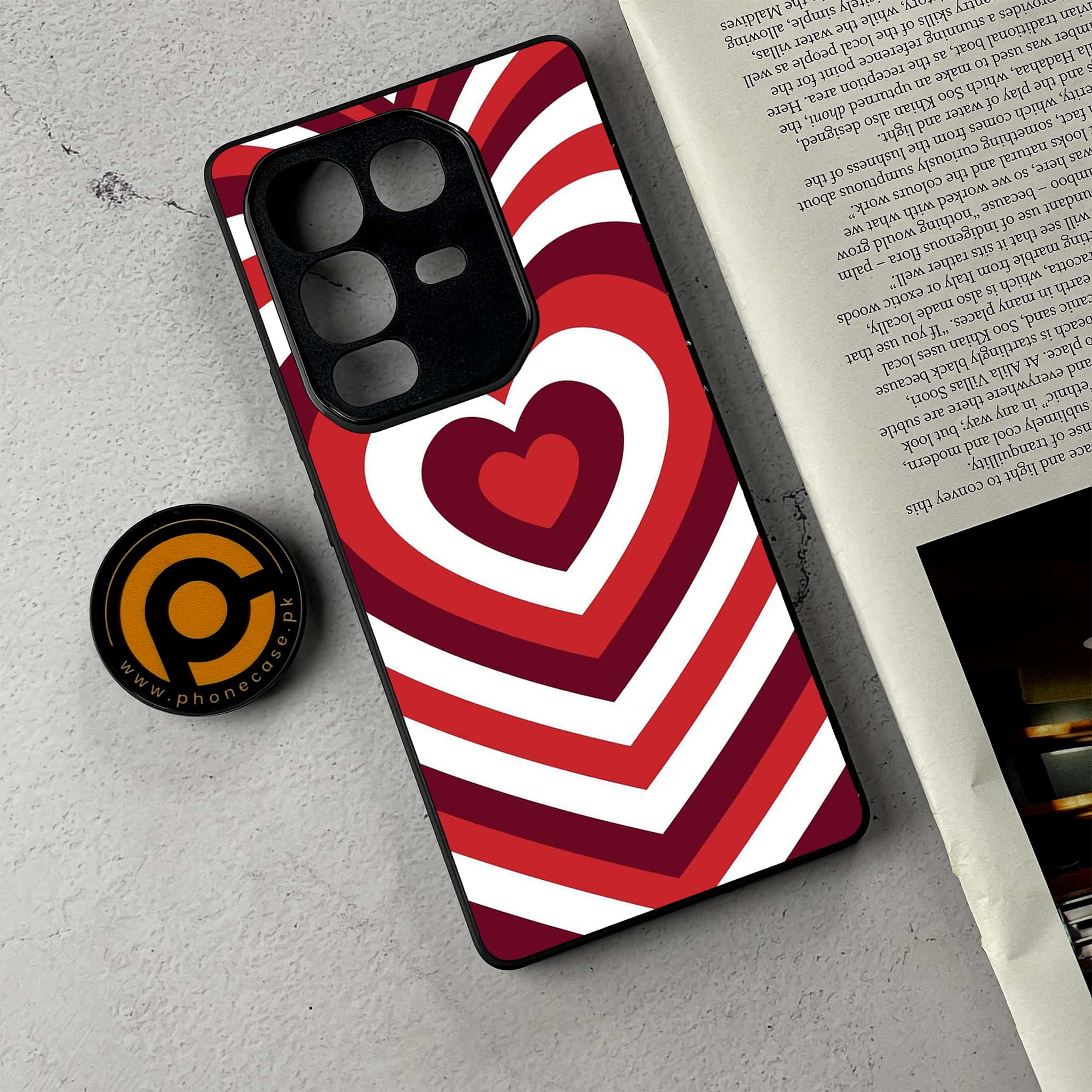Infinix Note 50 - Heart Beat Series - Premium Metal Printed Soft Bumper Shockproof Case