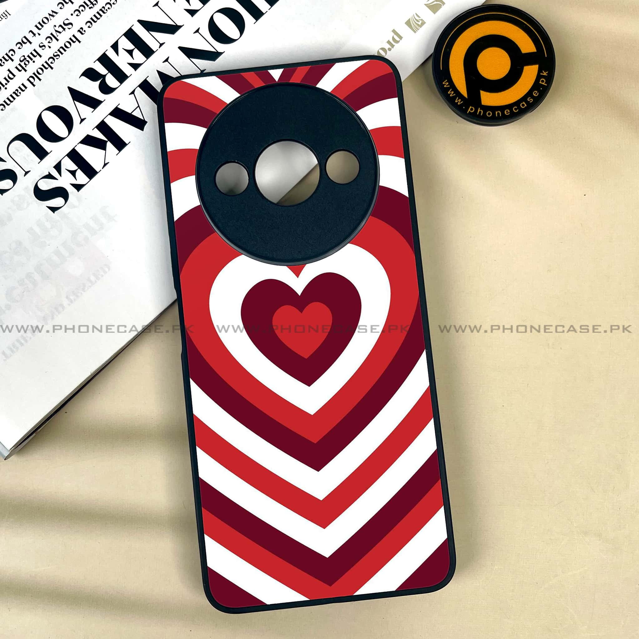 Xiaomi Redmi A3x - Heart Beat Series - Premium Printed Metal soft Bumper shock Proof Case