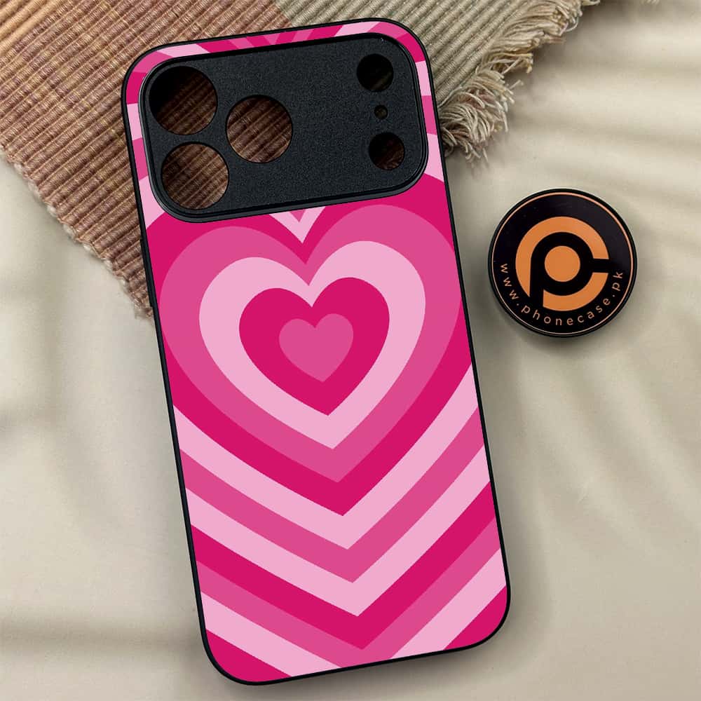 iPhone 17 Pro Max - Heart Beat Series - Premium Metal Printed soft Bumper shock Proof Case