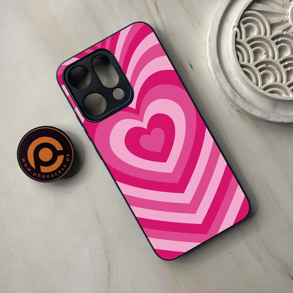 Oppo Reno 14 5G - Heart Beat Series - Premium Metal Printed soft Bumper shock Proof Case
