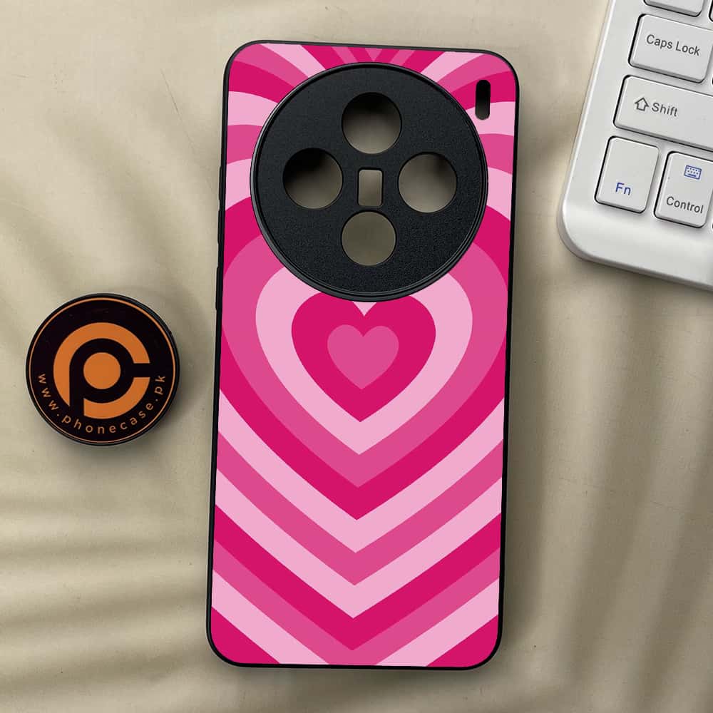 Vivo X200 - Heart Beat Series - Premium Metal  Printed soft Bumper shock Proof Case