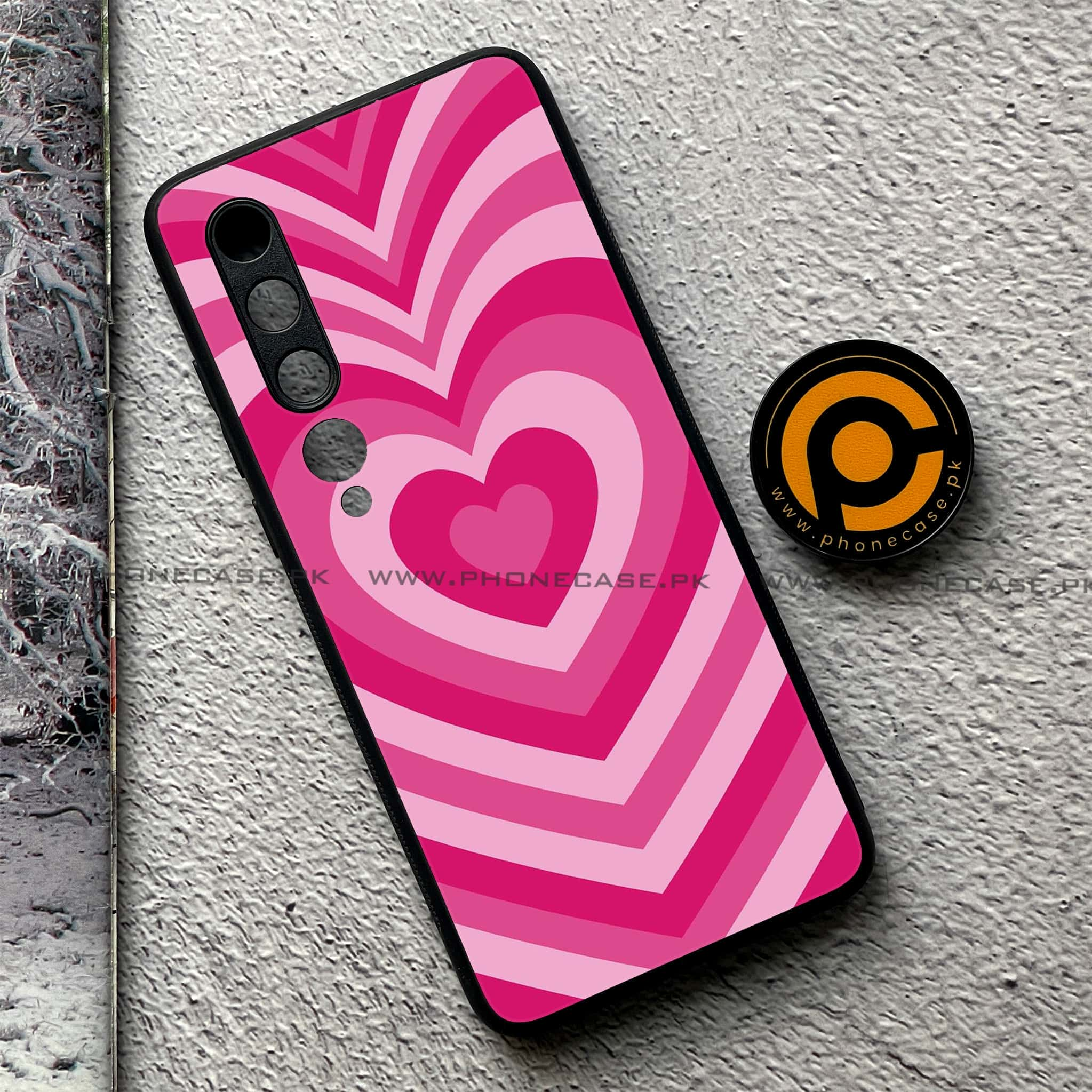 Xiaomi Mi 10 - Heart Beat Series - Premium Printed Glass soft Bumper shock Proof Case