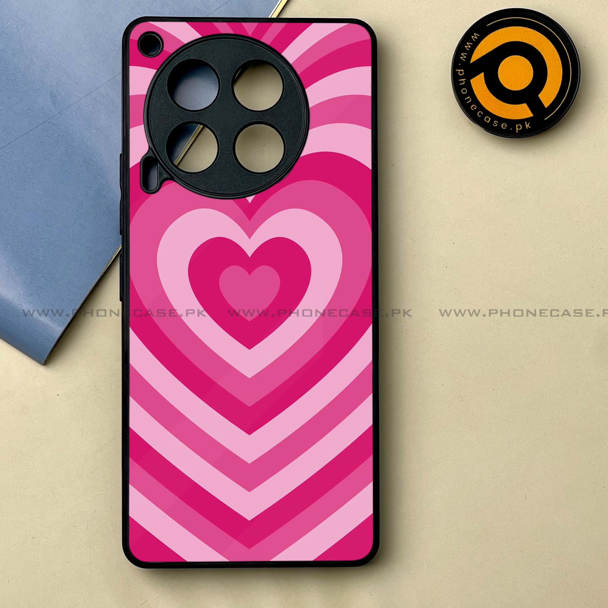 Tecno Camon 30 - Heart Beat Series -  Premium Printed Metal soft Bumper shock Proof Case