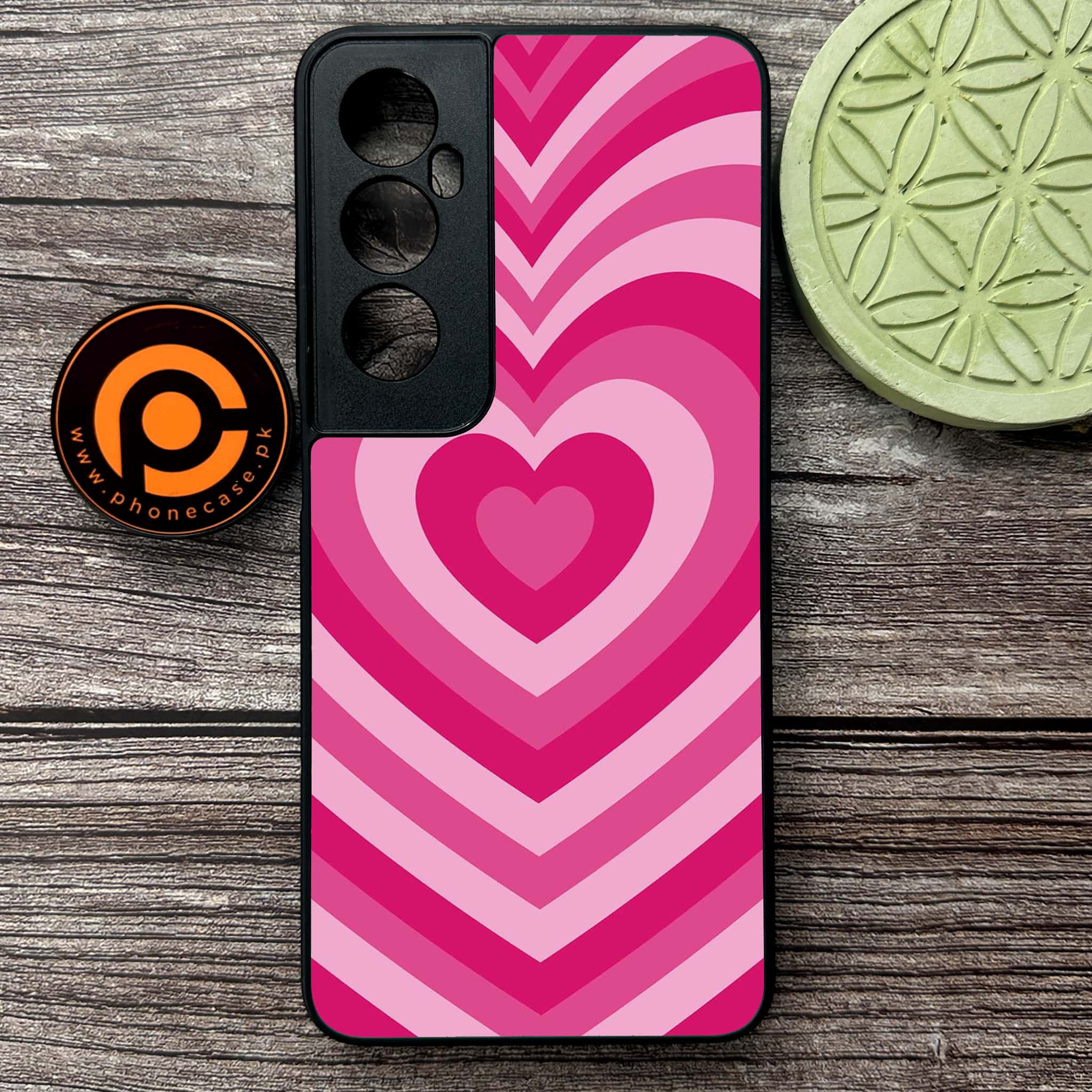 Realme C65  - Heart Beat Series - Premium Metal Printed soft Bumper shock Proof Case