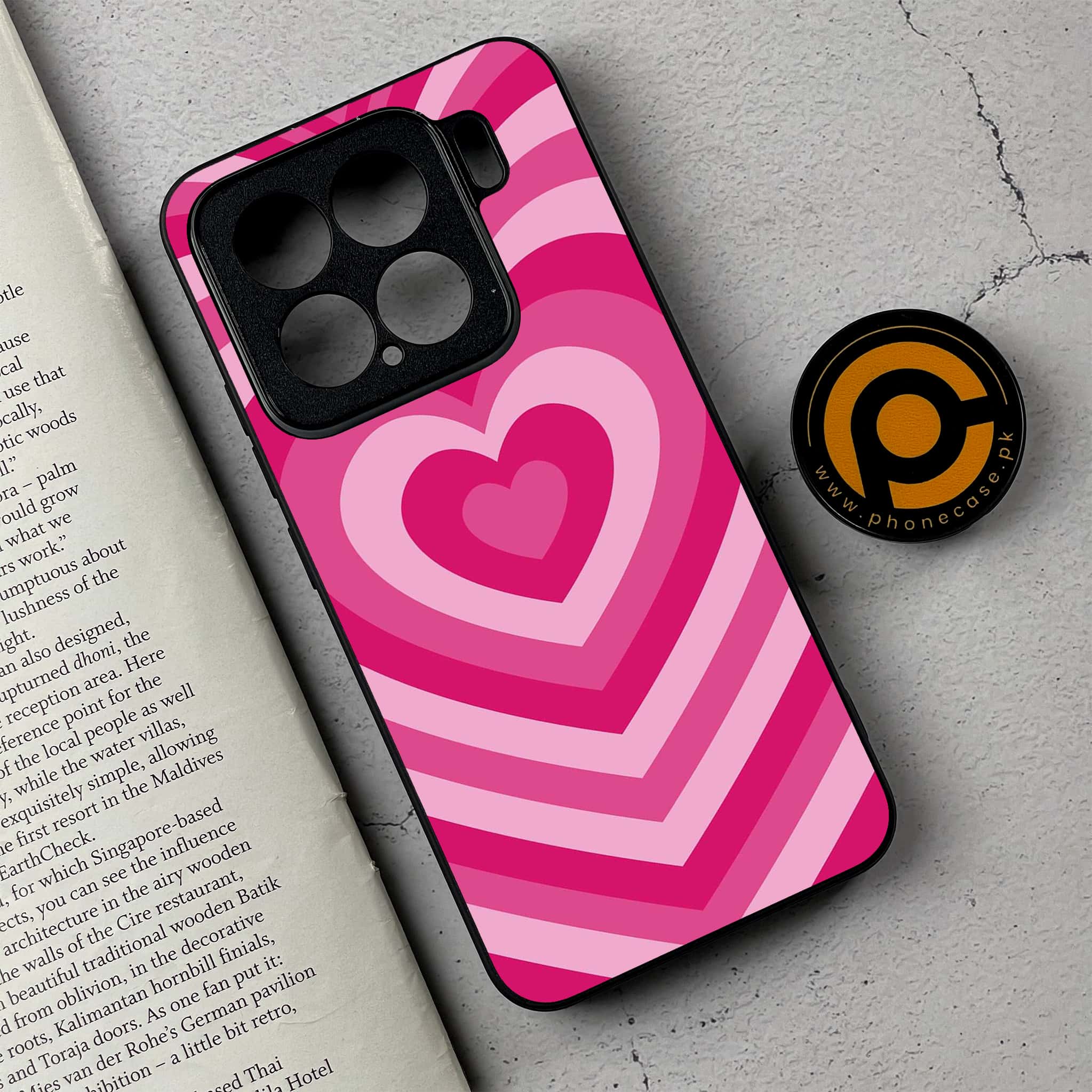 Xiaomi 15 - Heart Beat Series - Premium Metal Printed soft Bumper shock Proof Case