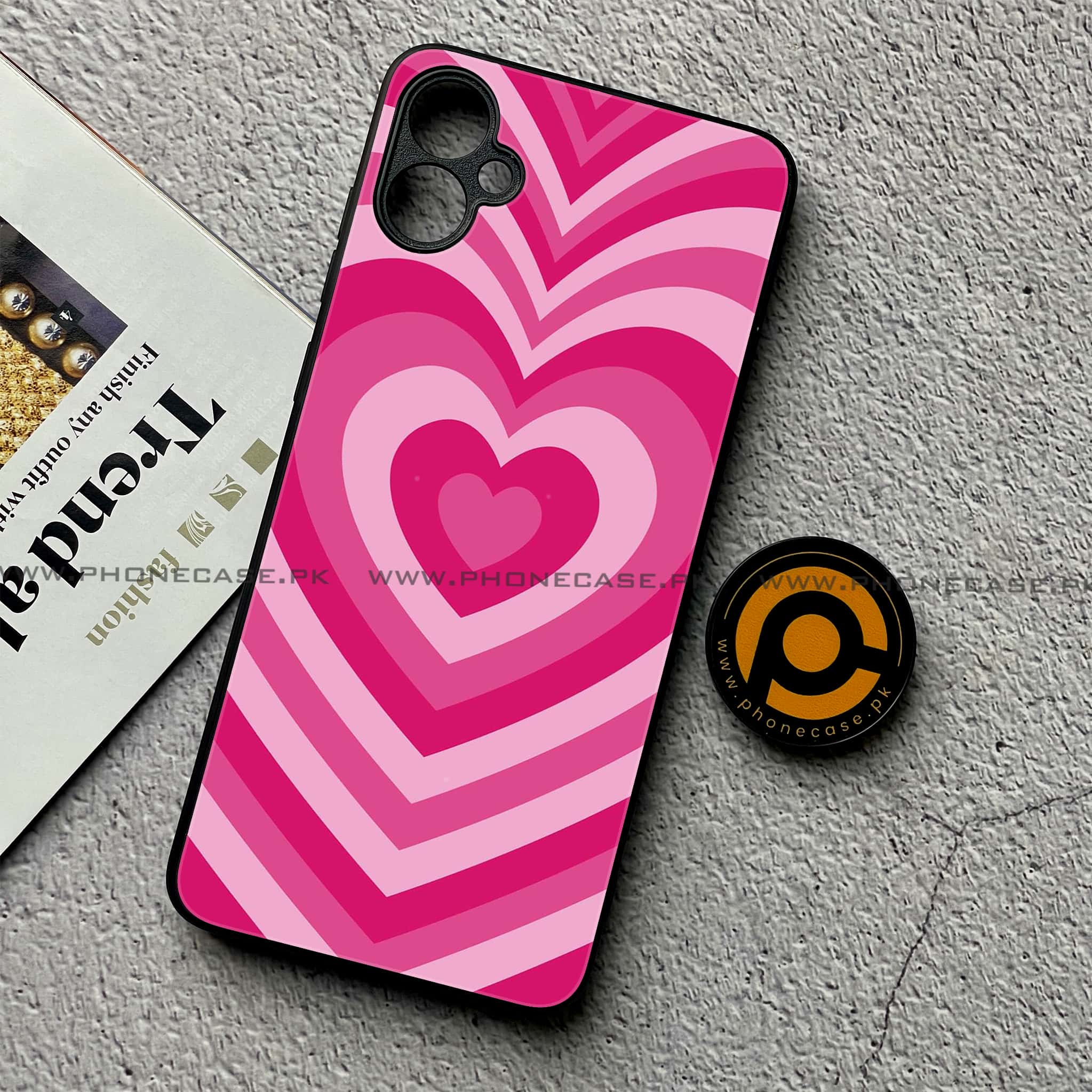Samsung Galaxy A05 - Heart Beat Series - Premium Metal Printed soft Bumper shock Proof Case