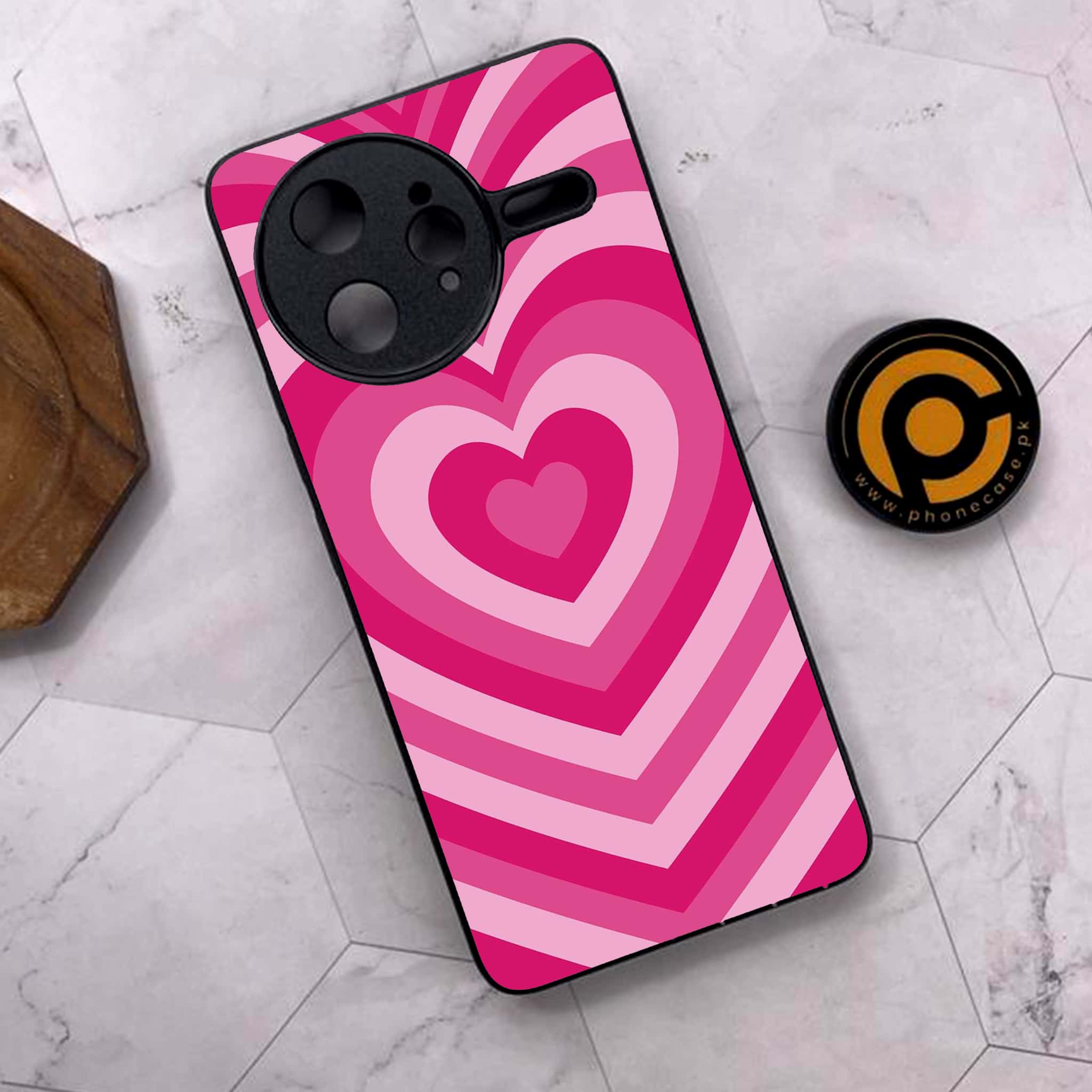 Xiaomi Poco F7 Ultra 5G - Heart Beat Series - Premium Metal Printed soft Bumper shock Proof Case