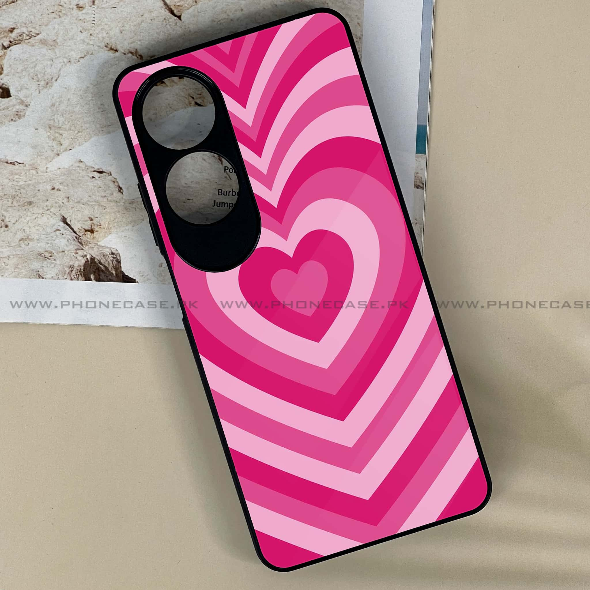 Oppo A60 - Heart Beat Series - Premium Printed Metal soft Bumper shock Proof Case