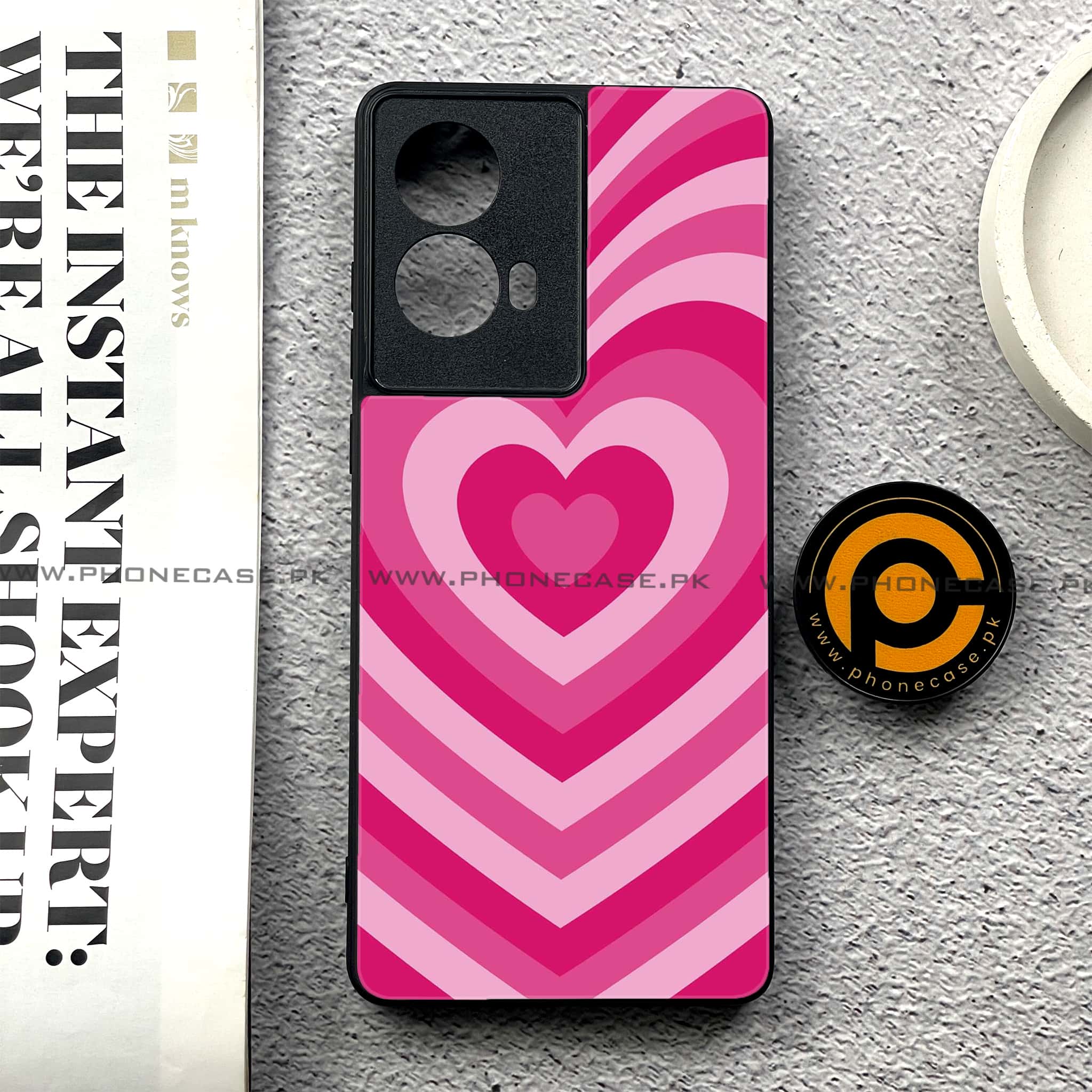 Moto G85 - Heart Beat Series - Premium Printed Glass soft Bumper shock Proof Case