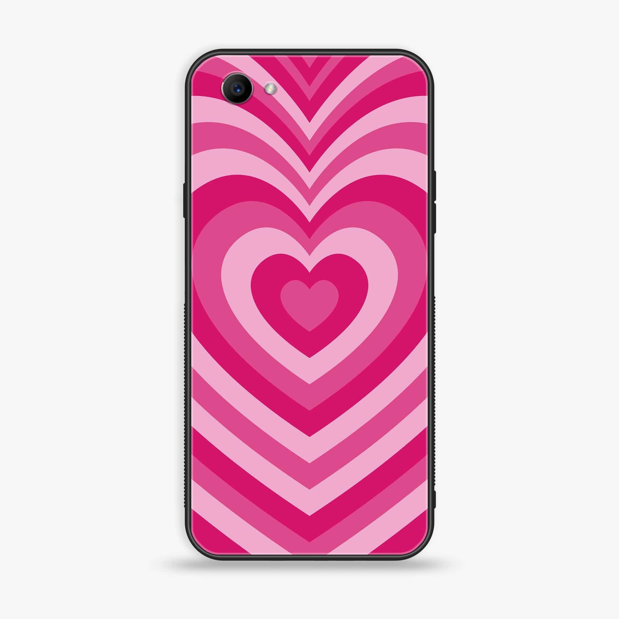 Oppo F7 Youth - Heart Beat Series - Premium Printed Glass soft Bumper shock Proof Case