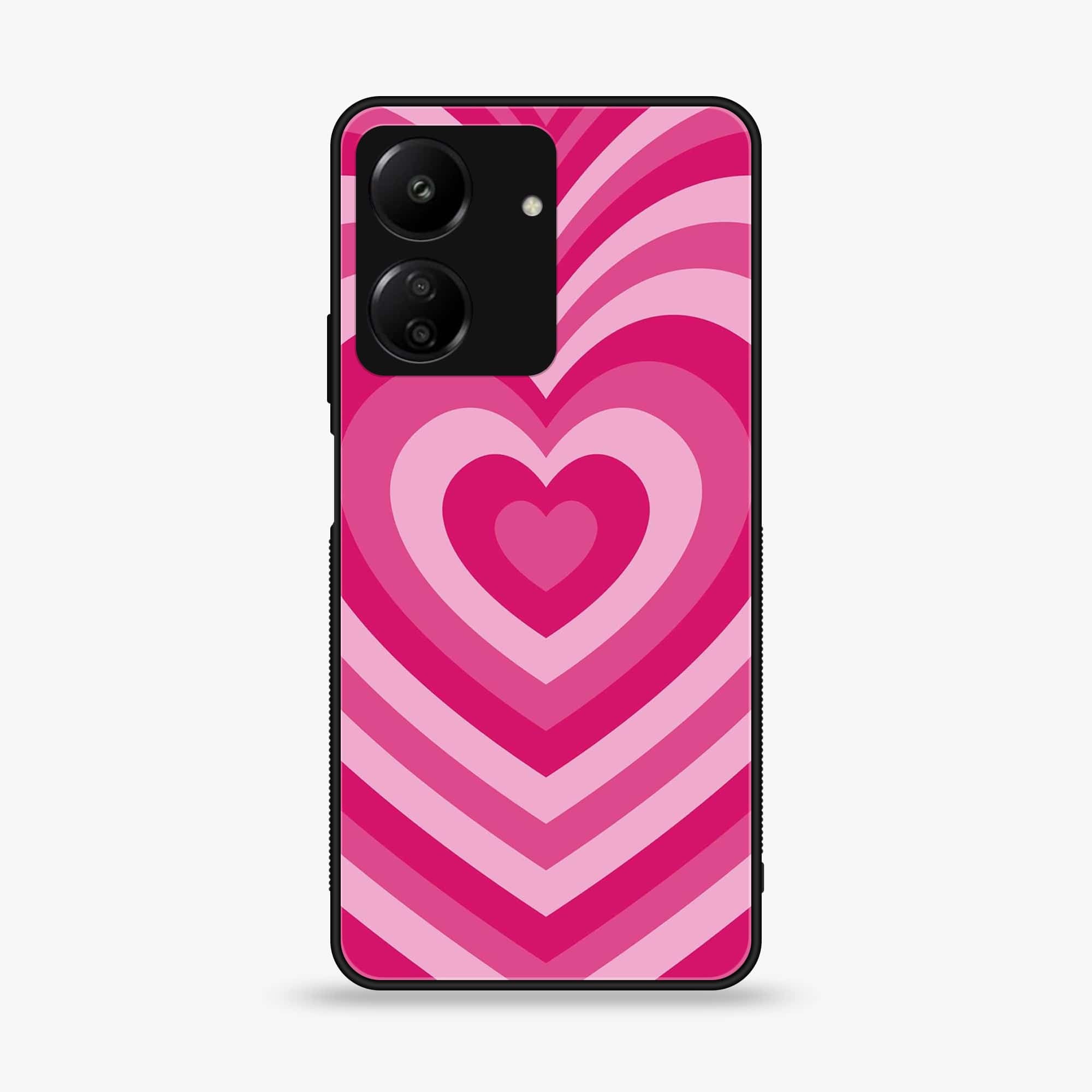 Xiaomi Poco C65 - Heart Beat Series - Premium Printed Glass soft Bumper shock Proof Case