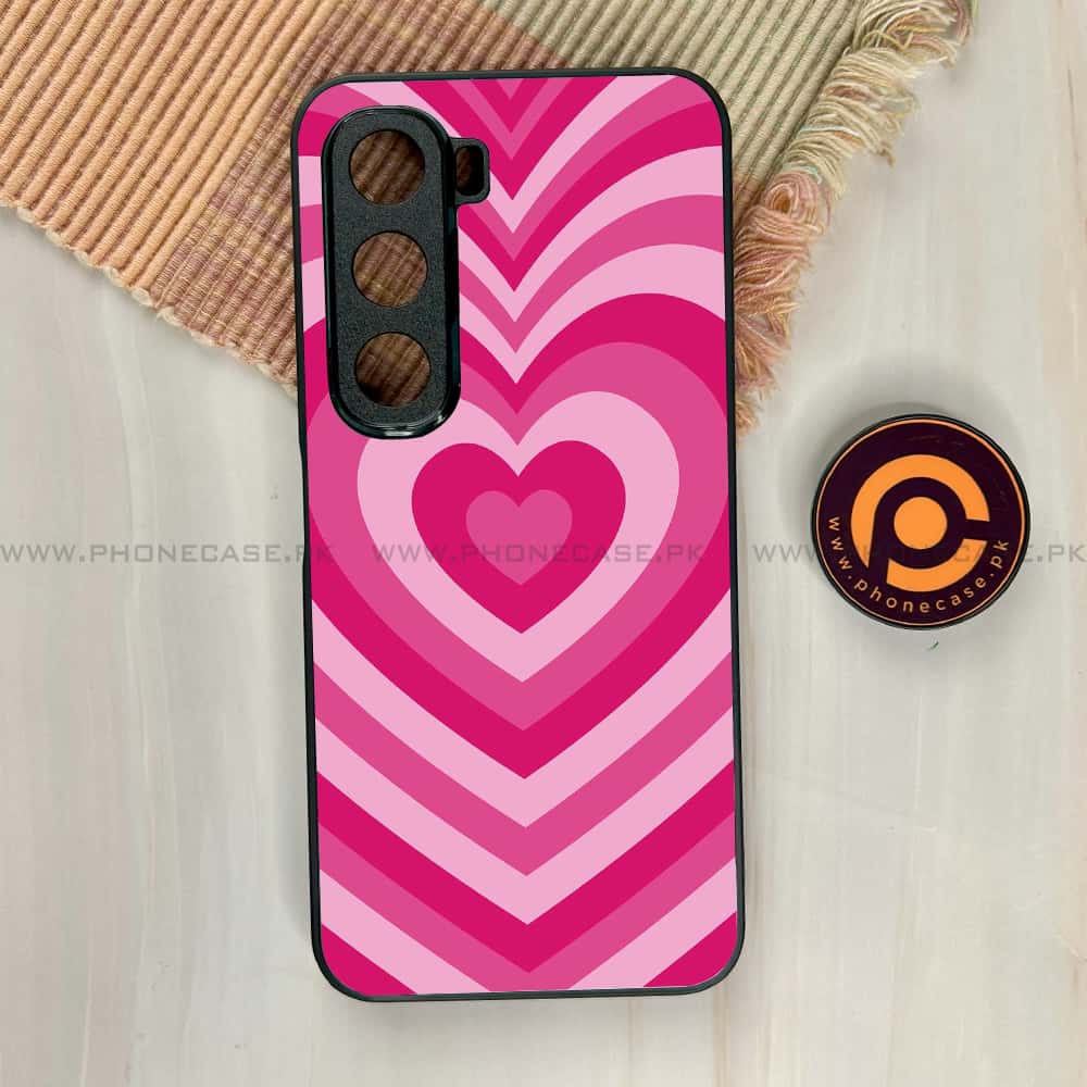 Infinix Hot 60i - Heart Beat Series - Premium Metal Printed soft Bumper shock Proof Case