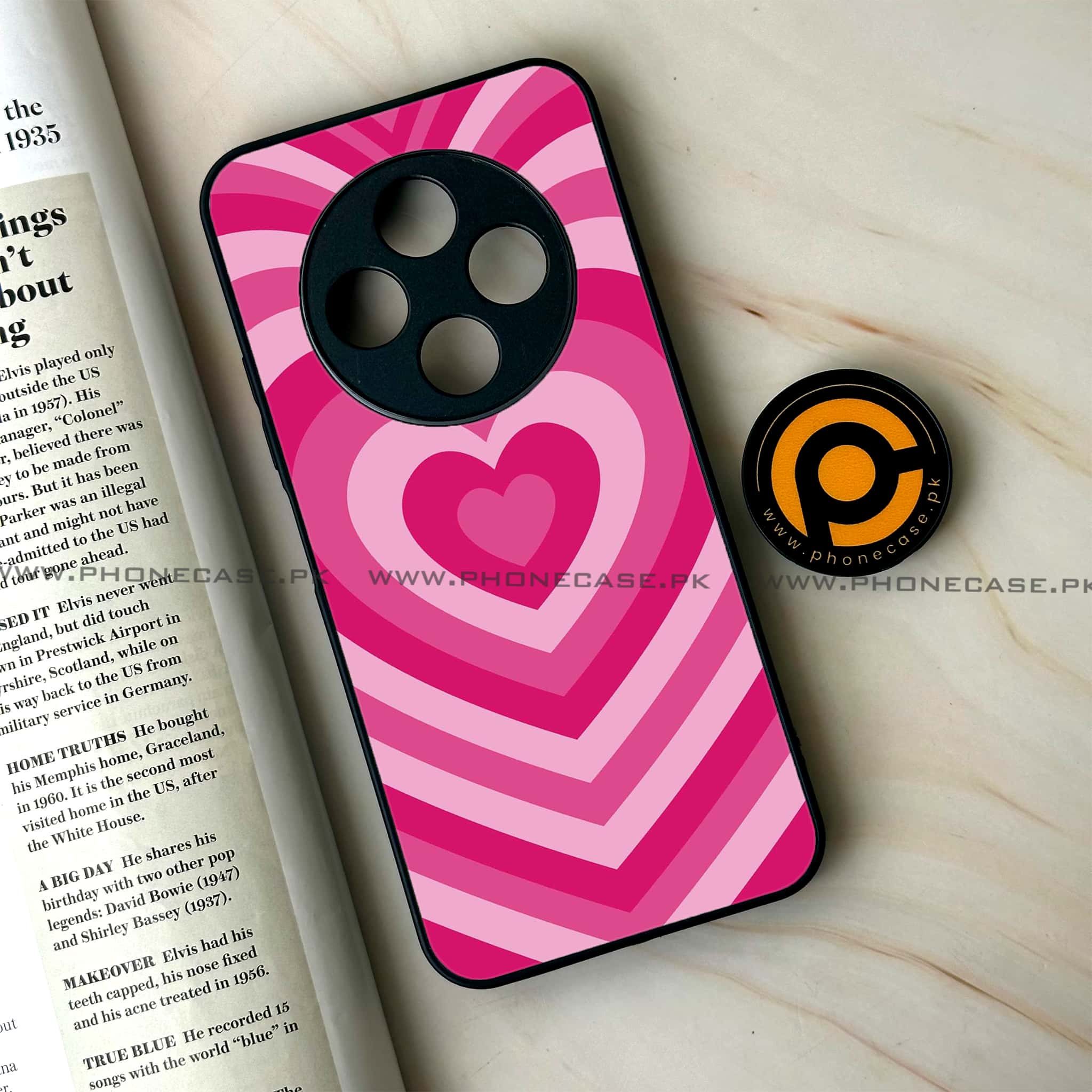 Oppo F27 Pro - Heart Beat Series - Premium Metal Printed soft Bumper Shock Proof Case