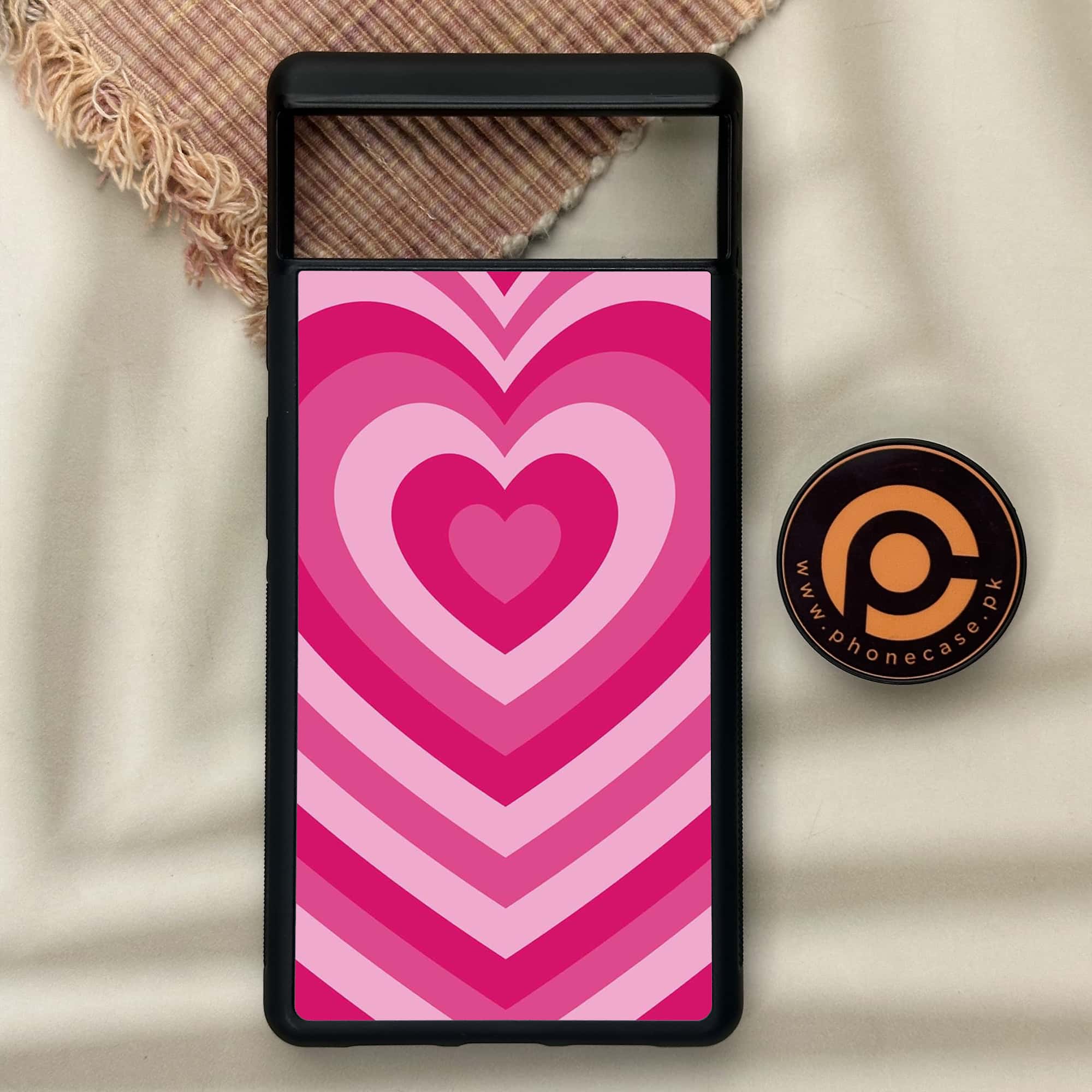 Google Pixel 6 - Heart Beat Series - Premium Metal Printed soft Bumper Shock Proof Case