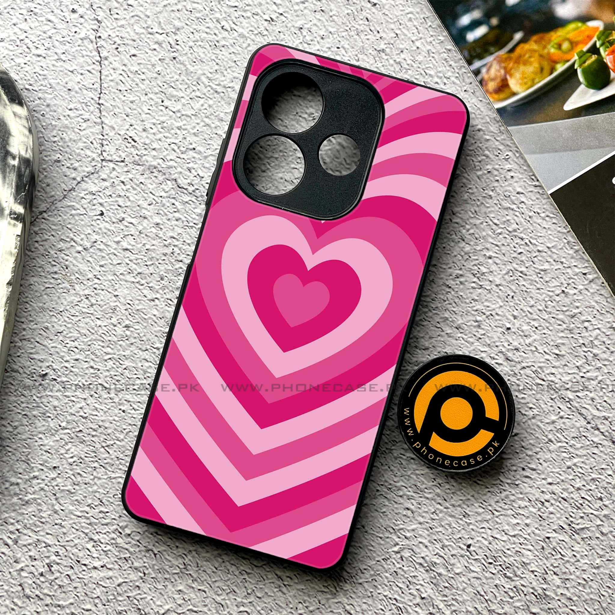 Oppo A5 Pro - Heart Beat Series - Premium Metal Printed soft Bumper shock Proof Case