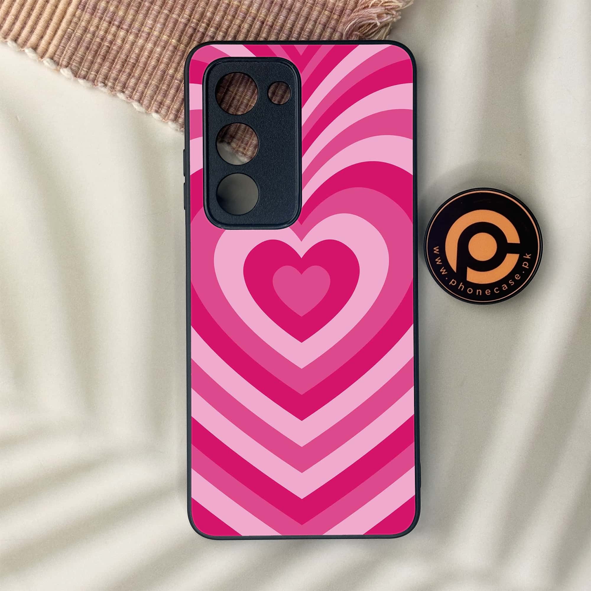 Oppo A5 2025 - Heart Beat Series - Premium Metal Printed soft Bumper shock Proof Case