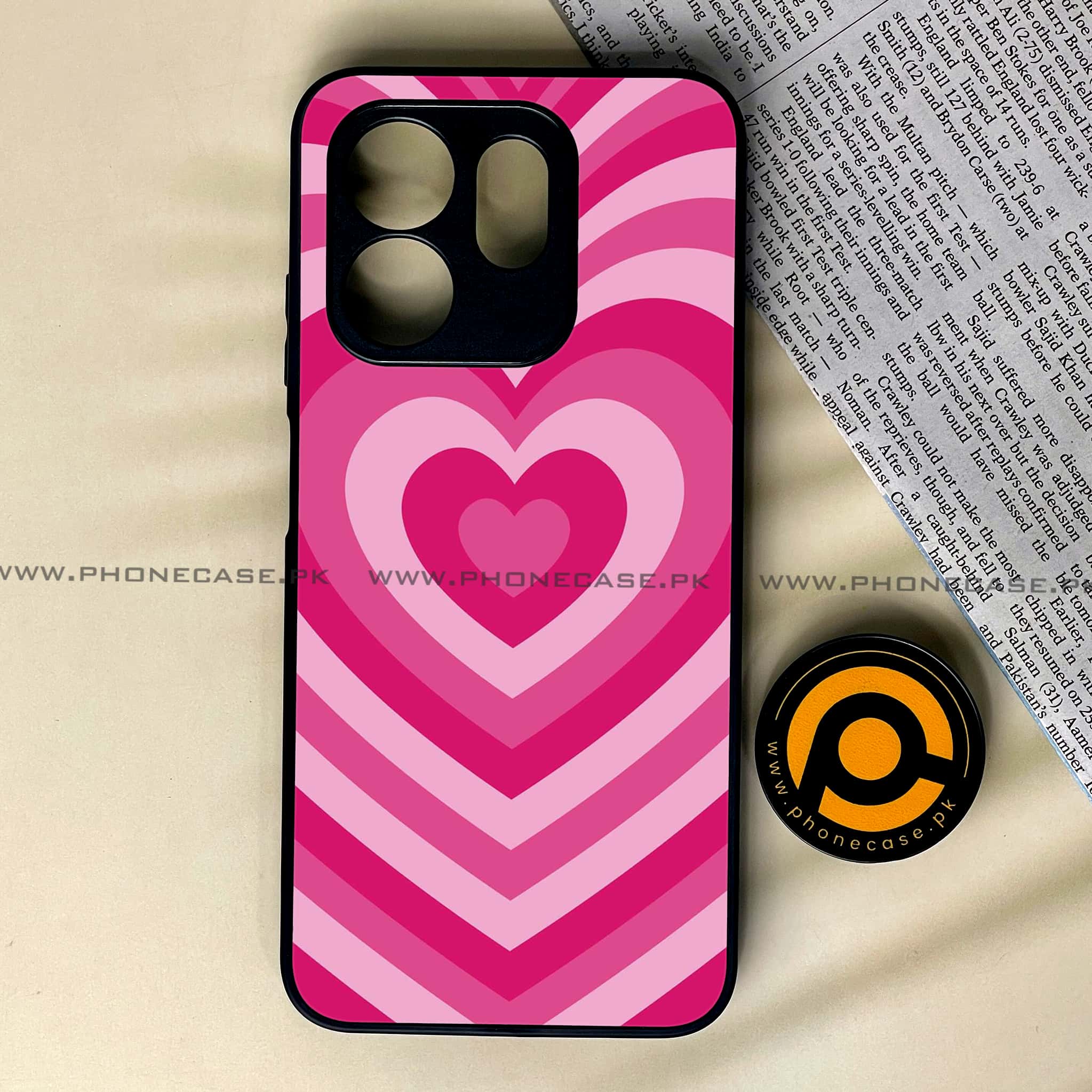Infinix Smart 9 HD - Heart Beat Series - Premium Metal Printed soft Bumper shock Proof Case