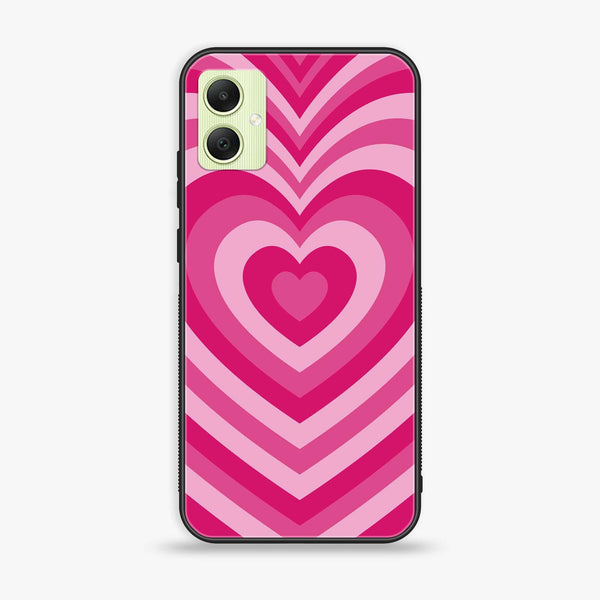 Samsung Galaxy A05 - Heart Beat Design 6 - Premium Printed Glass soft Bumper shock Proof Case CS-18621