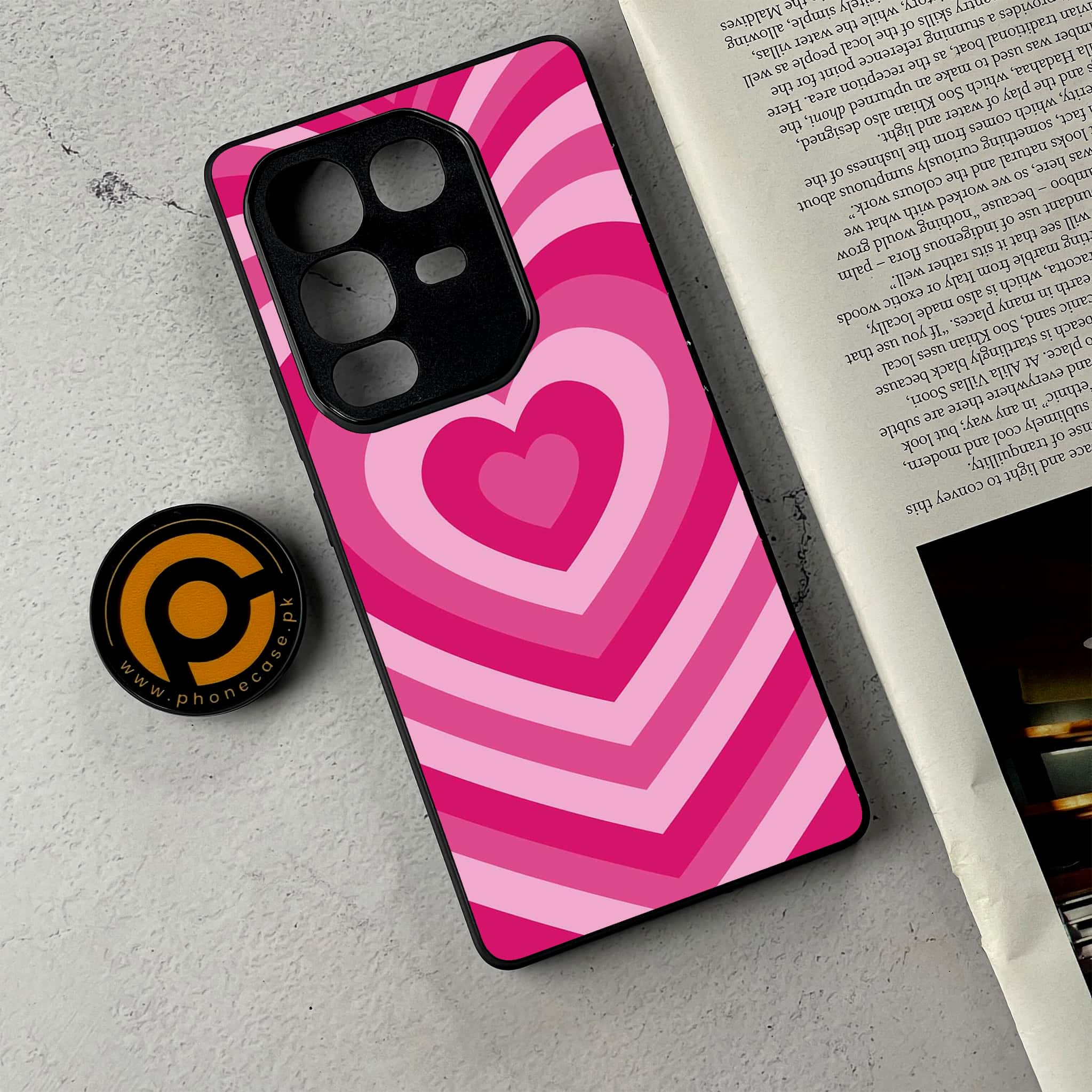 Infinix Note 50 Pro Plus - Heart Beat Series - Premium Metal Printed Soft Bumper Shockproof Case