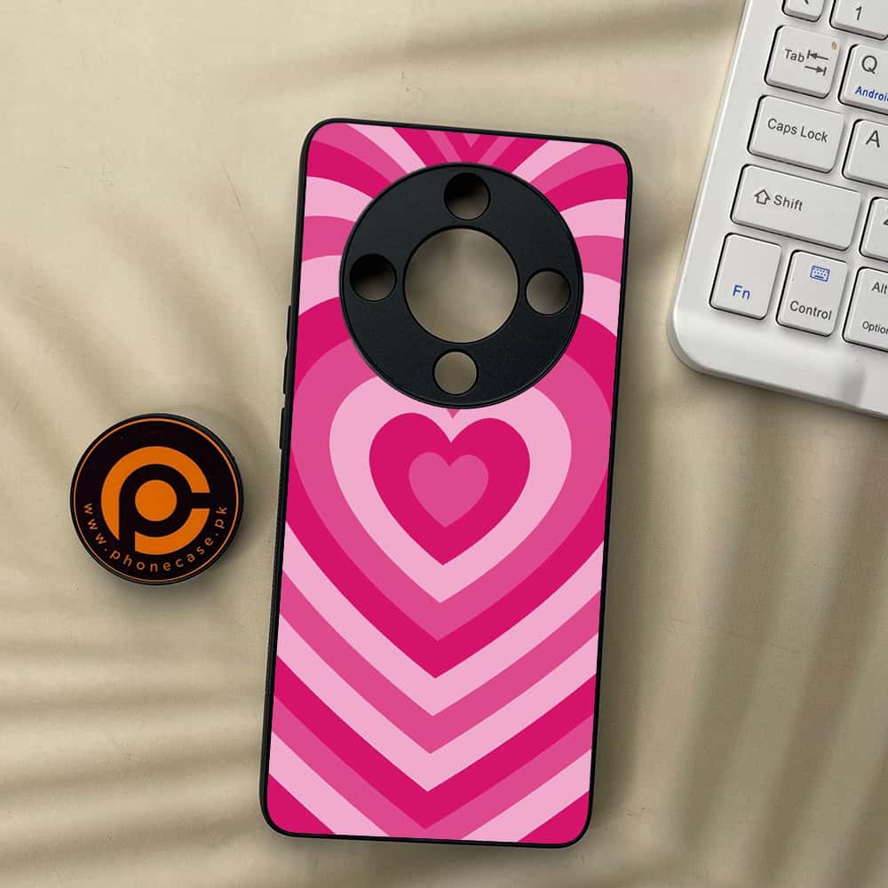 HONOR X9b 5G - Heart Beat Series - Premium Metal  Printed soft Bumper shock Proof Case