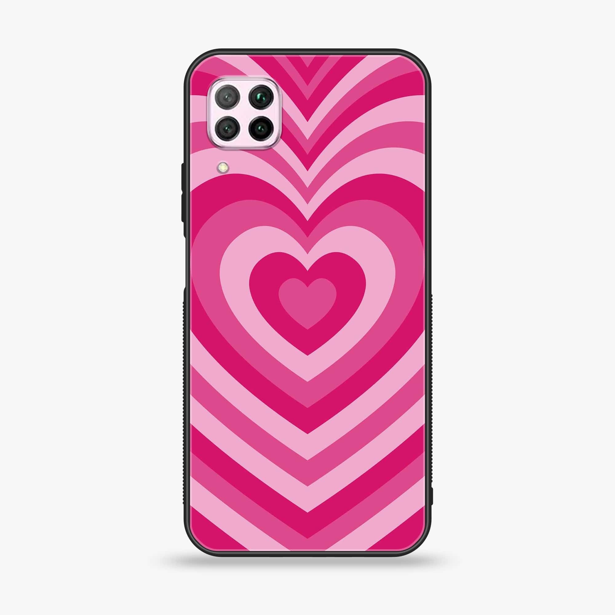 Huawei Nova 7i - Heart Beat Series - Premium Printed Glass soft Bumper shock Proof Case