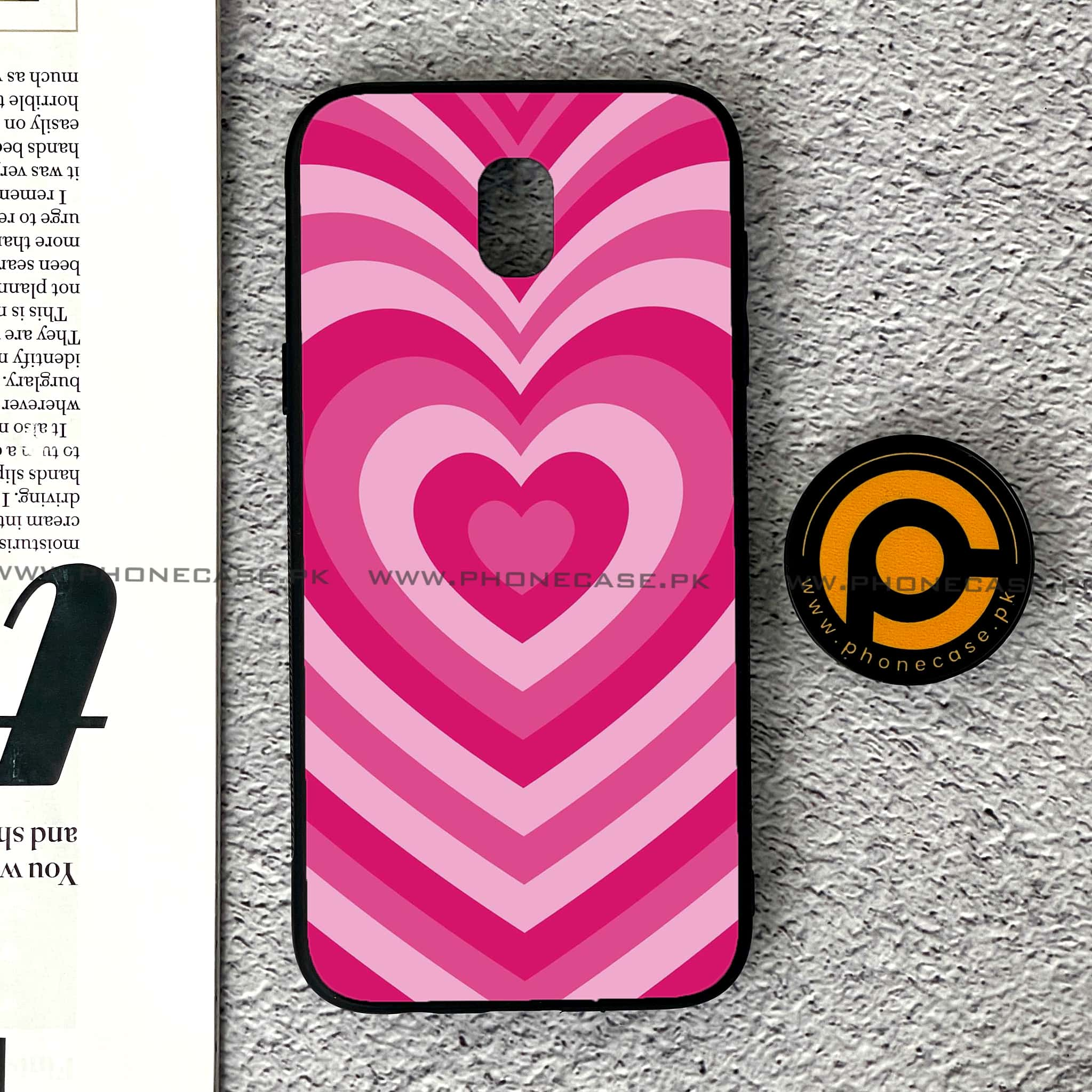 Samsung Galaxy J5 Pro 2017 - Heart Beat Series - Premium Printed Metal soft Bumper shock Proof Case