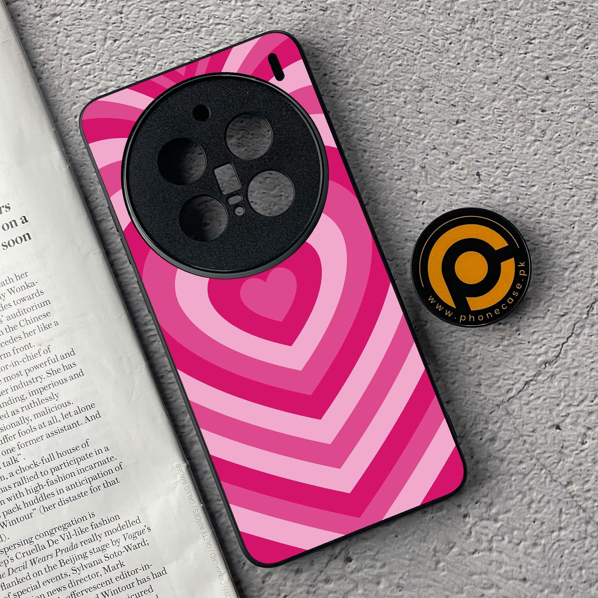 Vivo X200 Pro - Heart Beat Series - Premium Metal  Printed soft Bumper shock Proof Case