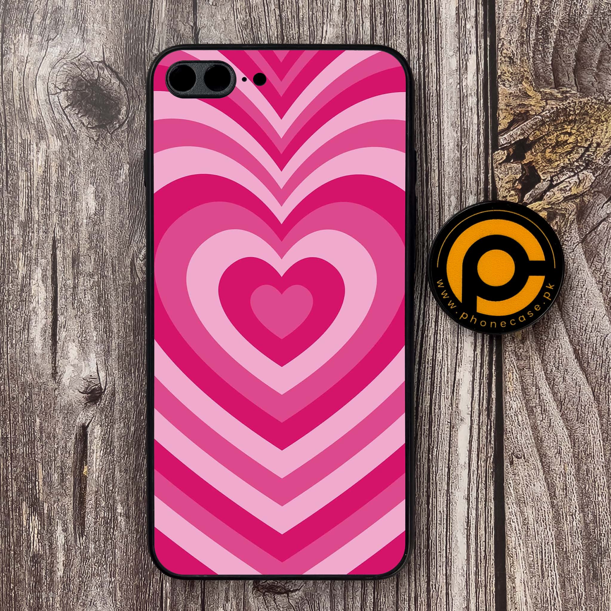 iPhone 7 Plus - Heart Beat Series - Premium Metal Printed soft Bumper shock Proof Case