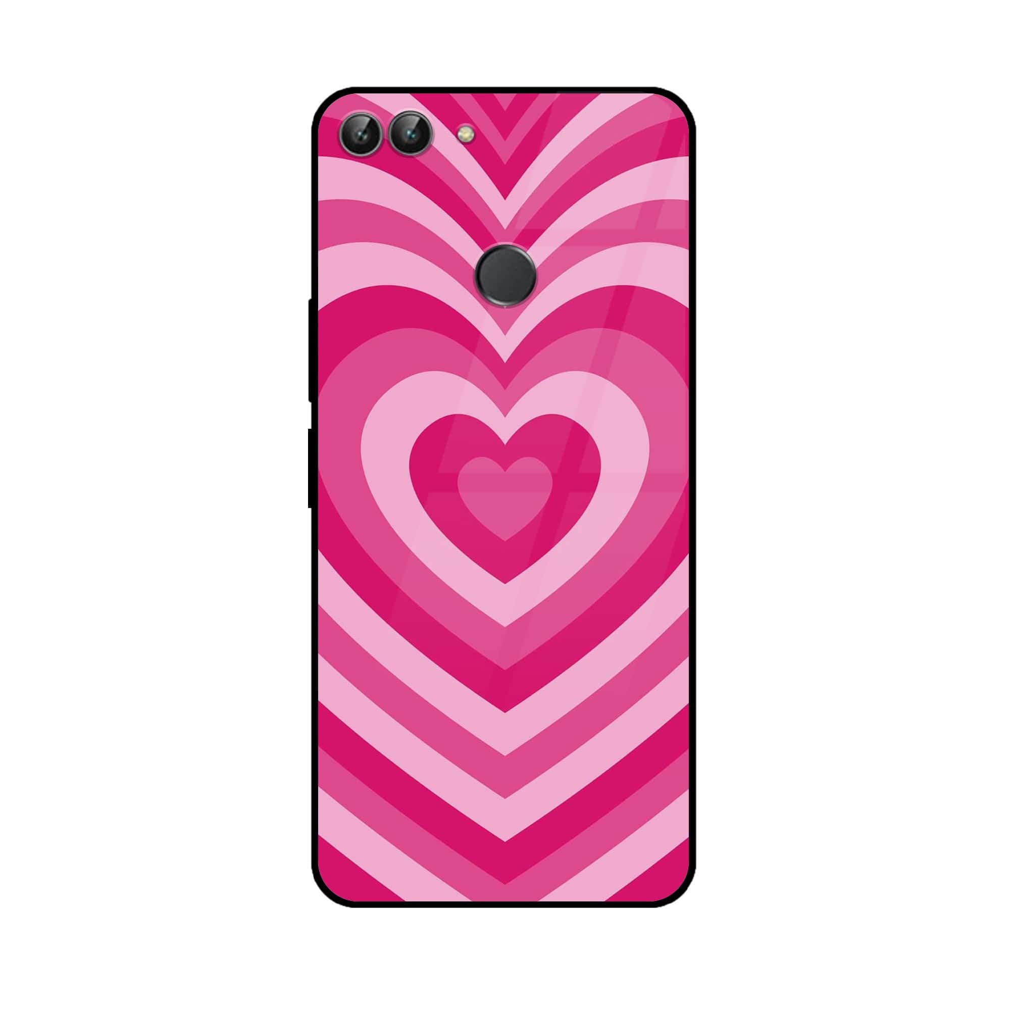 Huawei P Smart - Heart Beat Series - Premium Printed Glass soft Bumper shock Proof Case