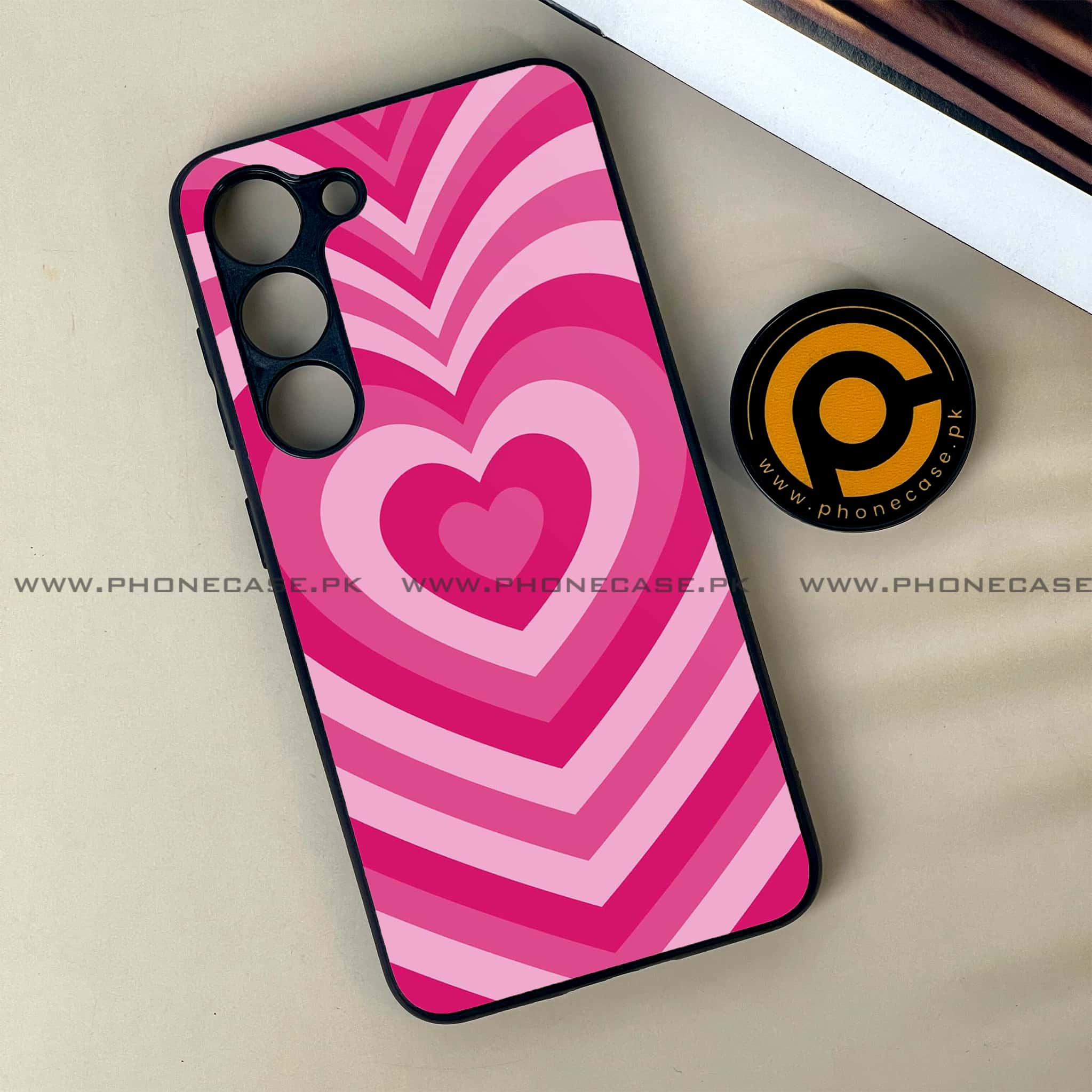 Samsung Galaxy S23 - Heart Beat Series - Premium Printed Glass soft Bumper shock Proof Case