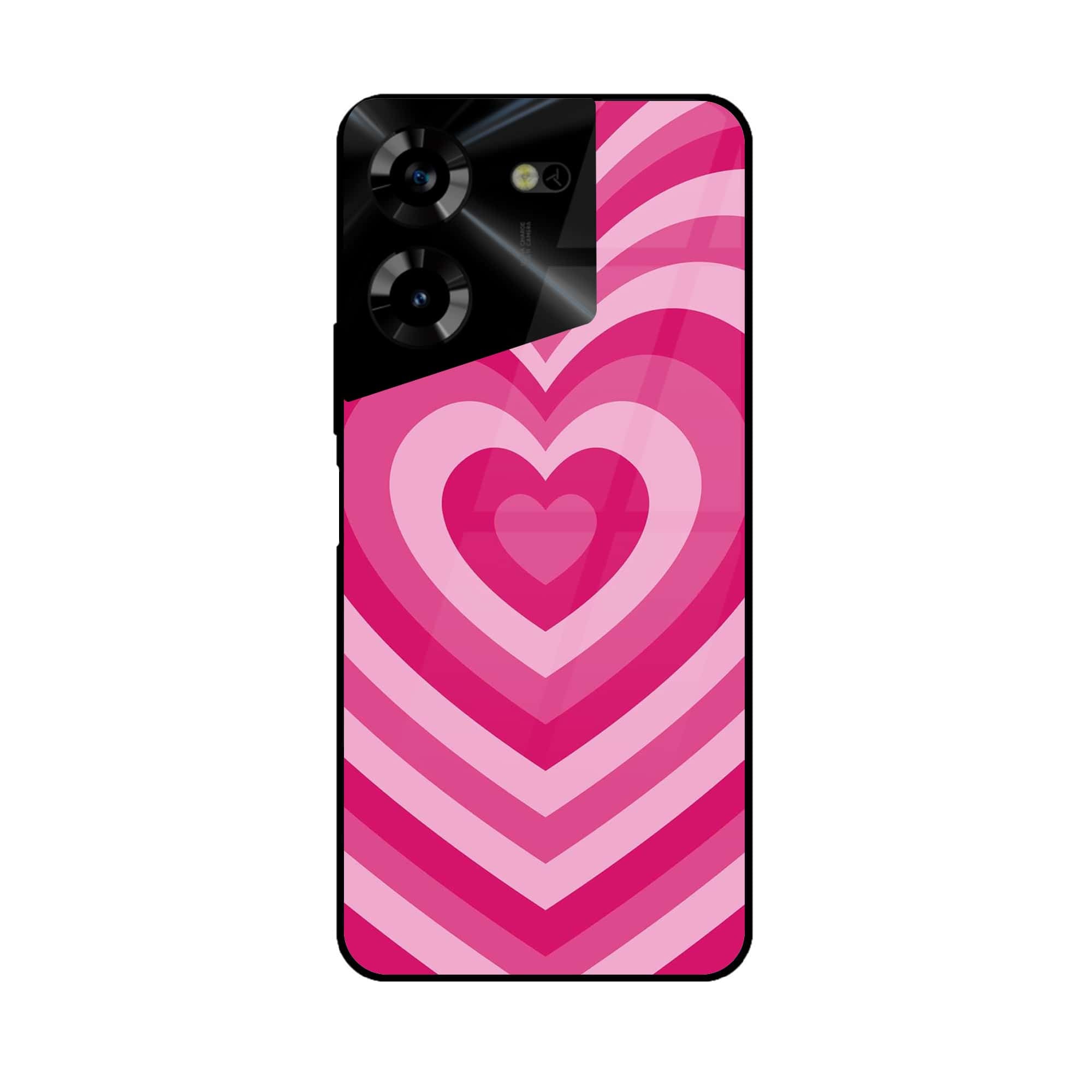 Tecno Pova 5 Pro - Heart Beat - Premium Printed Glass soft Bumper shock Proof Case