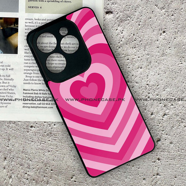 Tecno Spark 20 Pro - Heart Beat Design 6- Premium Printed Glass soft Bumper shock Proof Case CS-44210