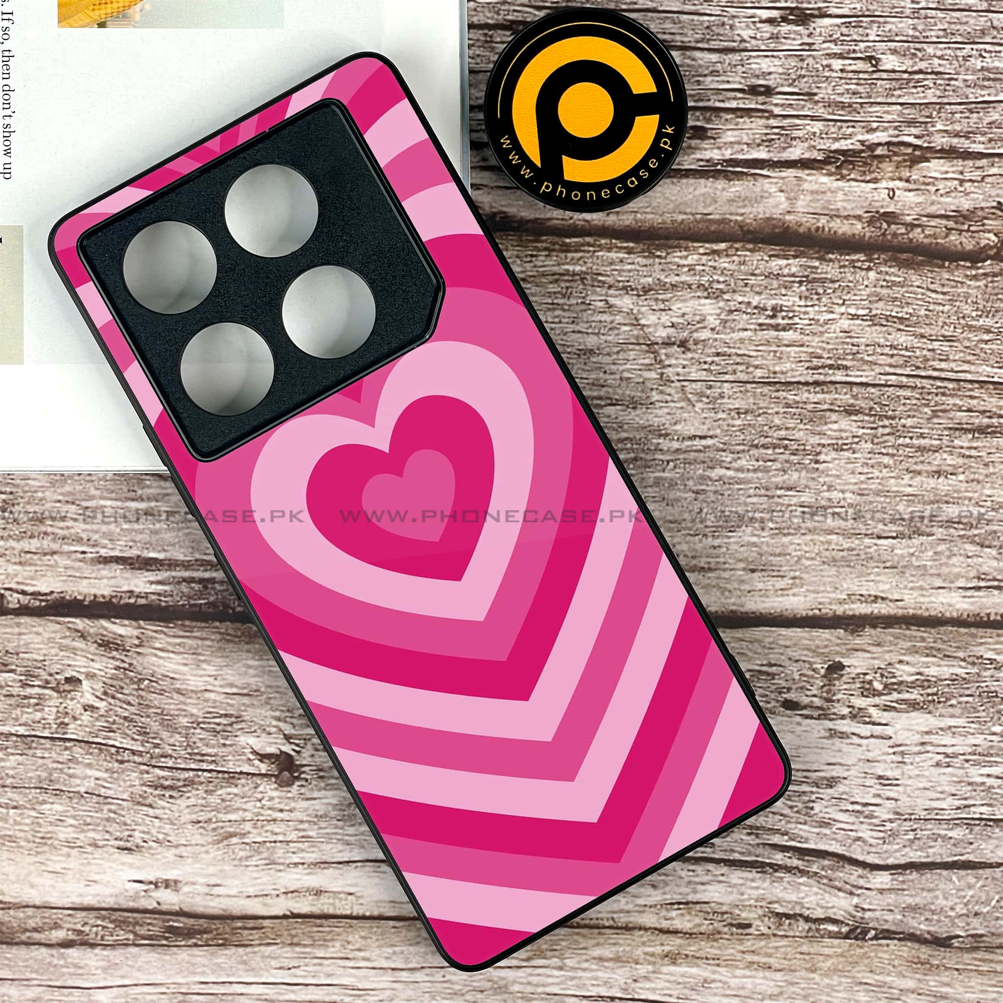 Infinix GT 20 Pro - Heart Beat Series - Premium Printed Glass soft Bumper shock Proof Case