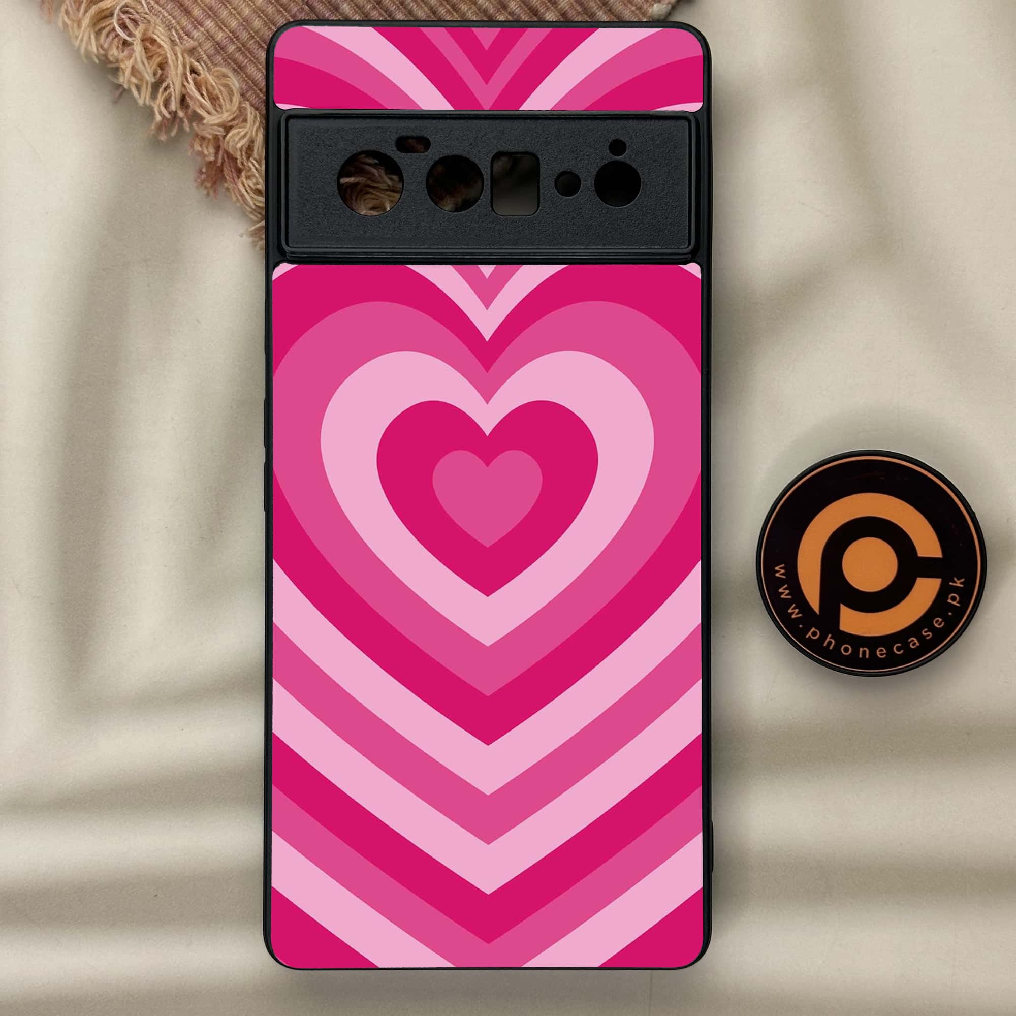 Google Pixel 6 Pro-Heart Beat Series - Premium Metal Printed soft Bumper Shock Proof Case