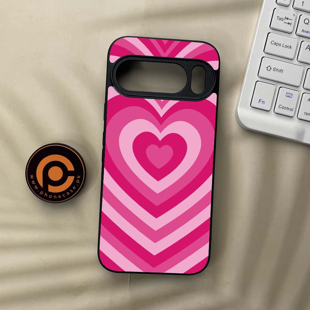 Google Pixel 10  - Heart Beat Series - Premium Metal Printed soft Bumper Shockof Case