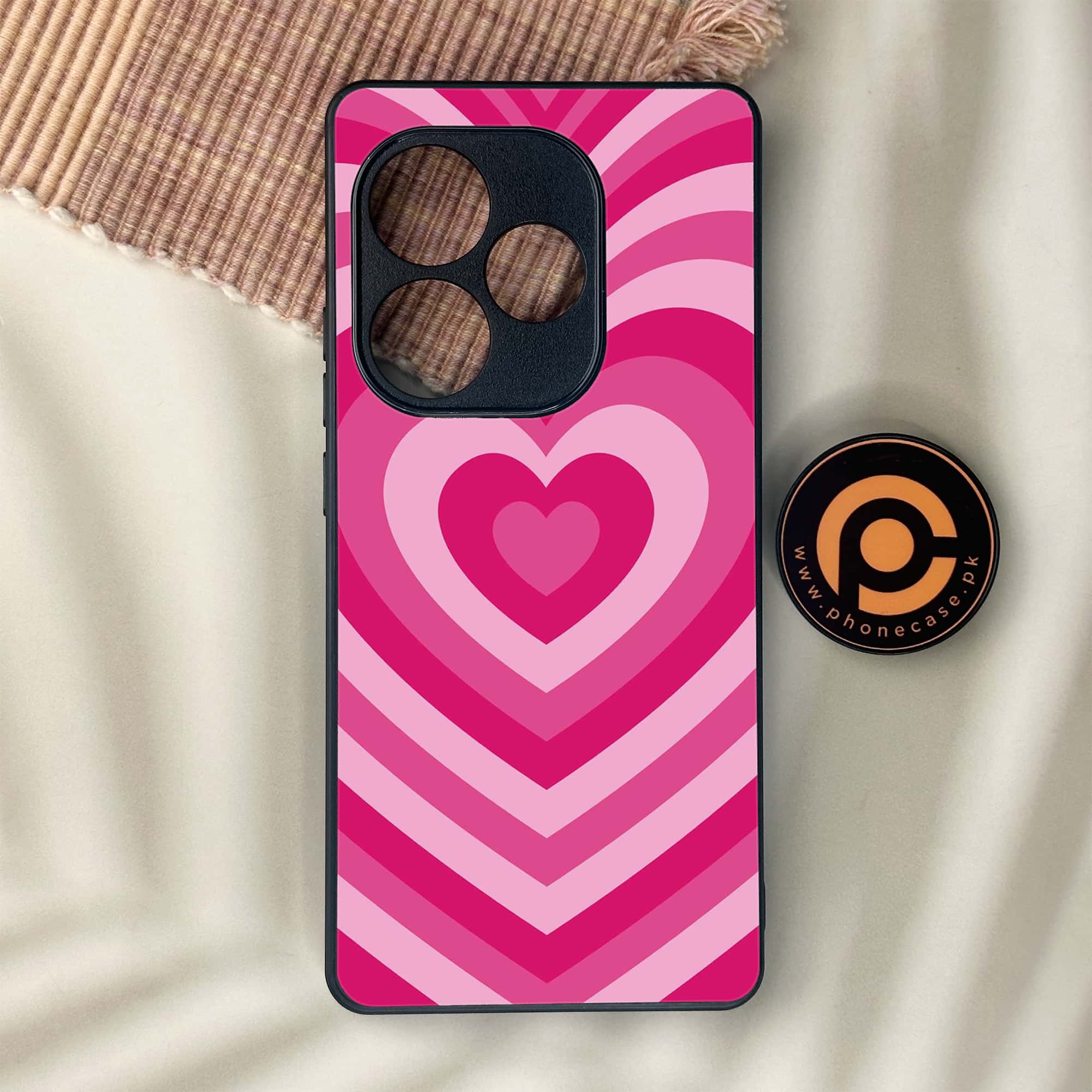 Realme GT 6 - Heart Beat Series - Premium Metal Printed soft Bumper shock Proof Case